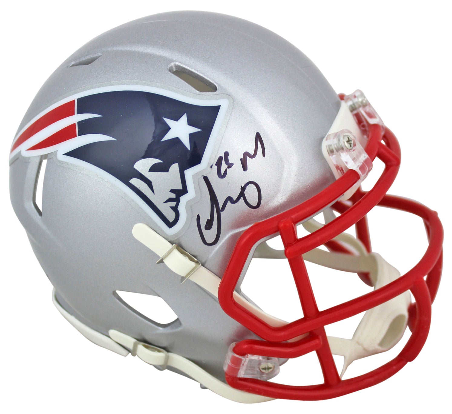 Patriots Sony Michel Authentic Signed Speed Mini Helmet BAS Witnessed