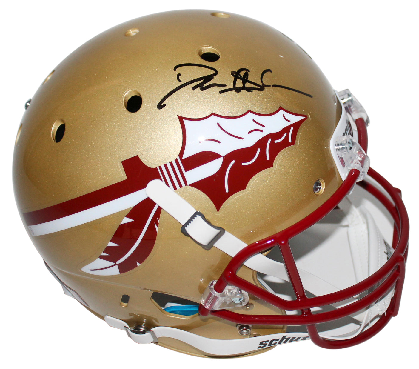 Florida State Deion Sanders Signed Schutt Full Size Rep Helmet BAS Witnessed