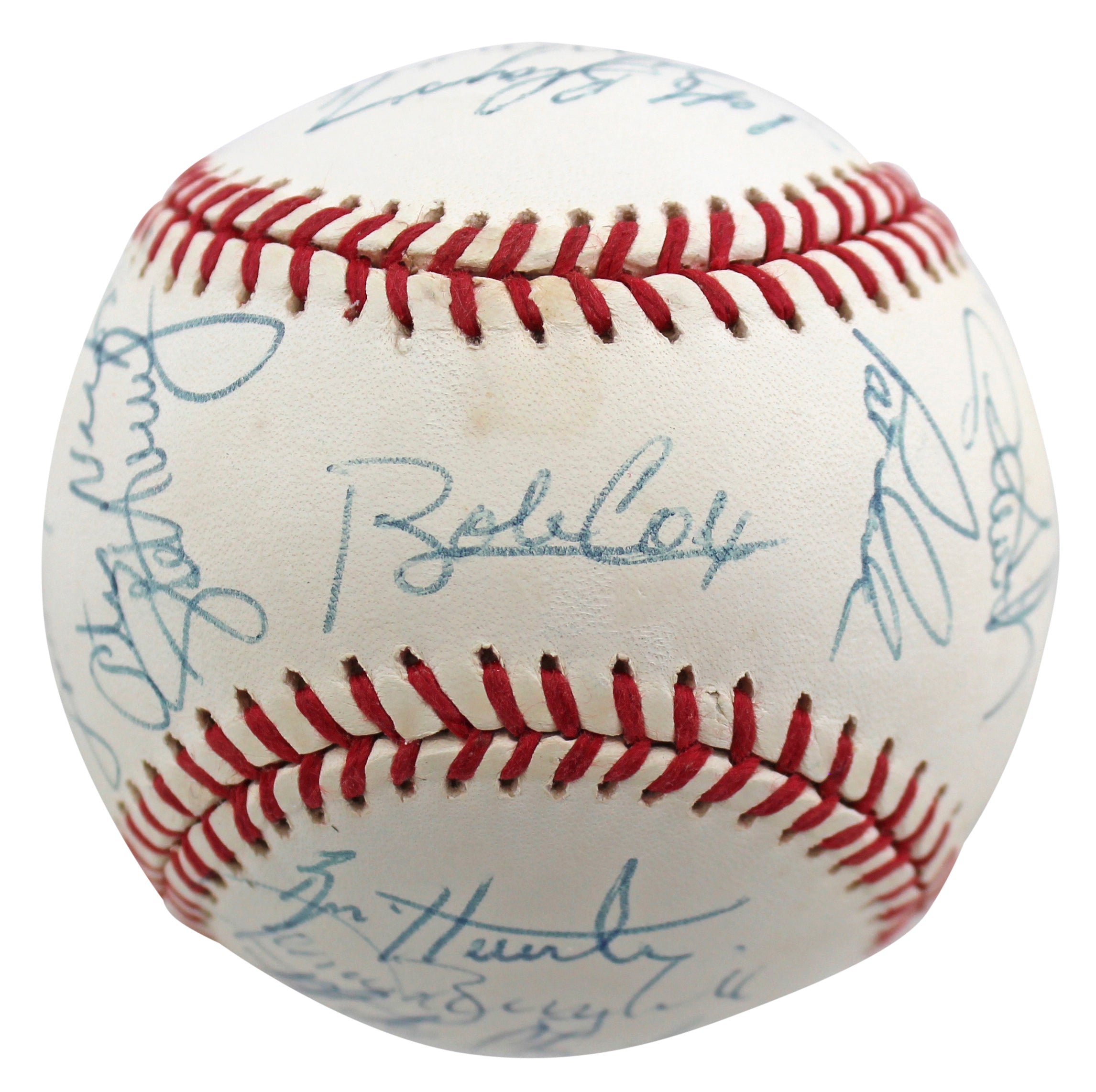 1992 Braves (25) Cox, Mazzone, Pendleton, Justice  +21 Signed Onl Baseball BAS