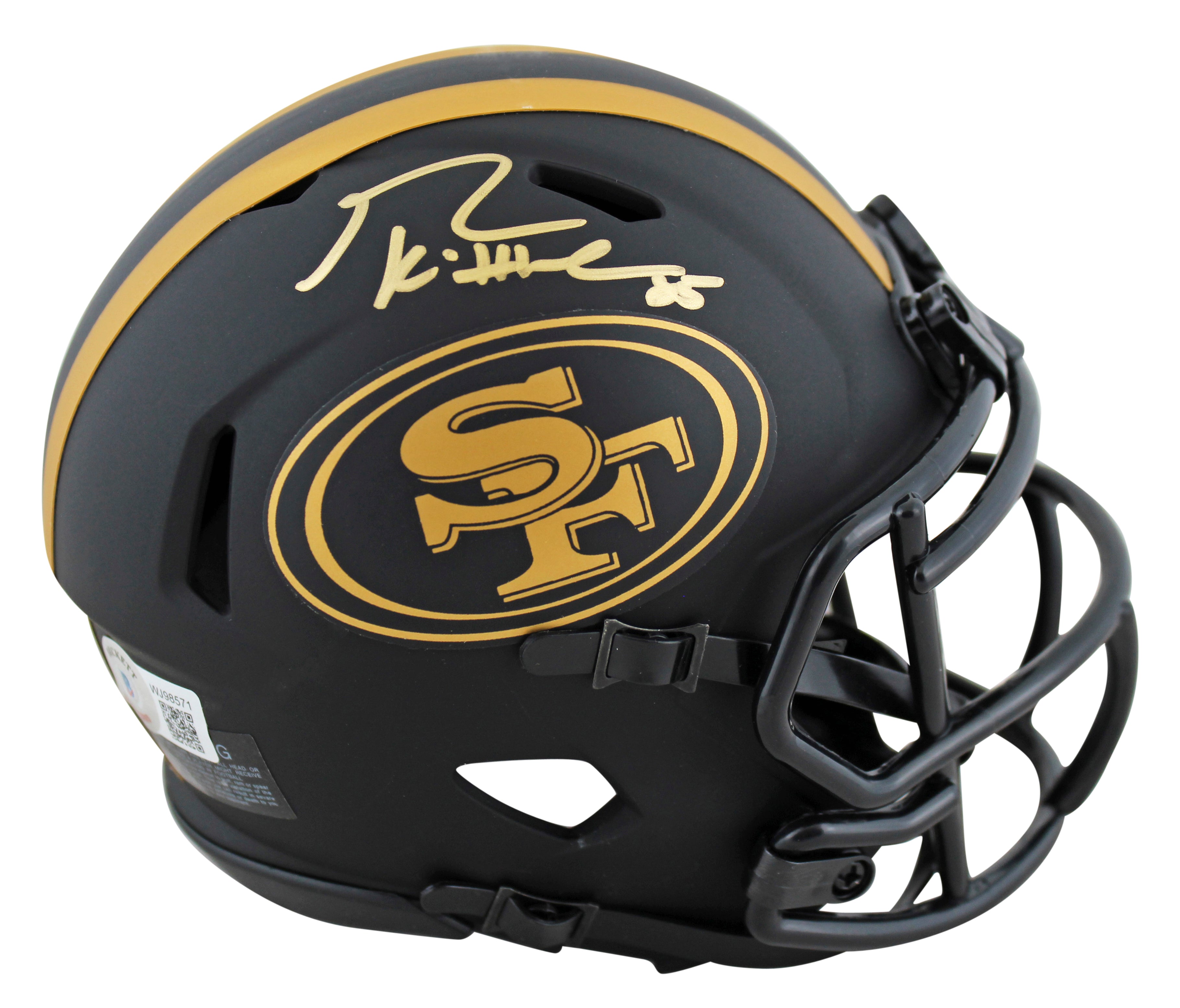 49ers George Kittle Authentic Signed Eclipse Speed Mini Helmet BAS Witnessed