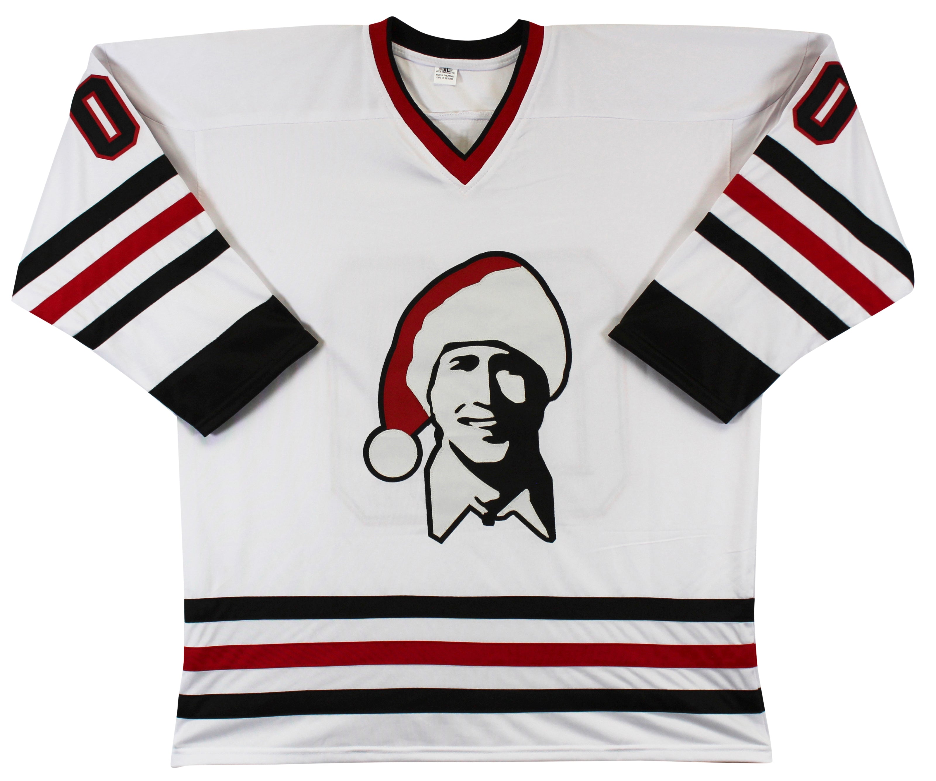 ** HOLIDAY DOORBUSTER ** Chevy Chase Christmas Vacation Signed White Santa Clark Jersey BAS Witnessed 2