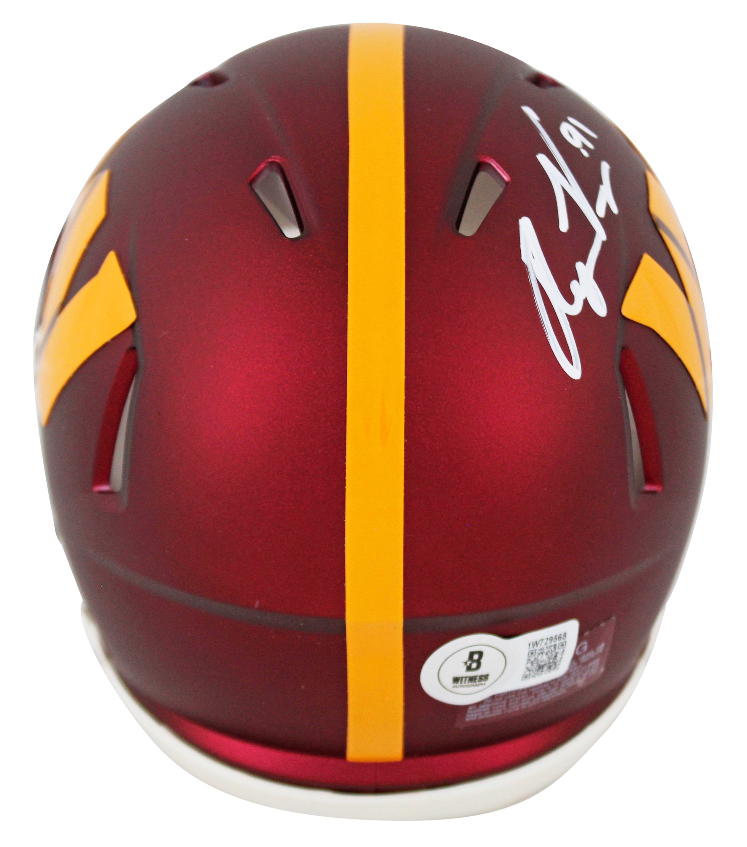 Commanders Ryan Kerrigan Authentic Signed Speed Mini Helmet W/ Case BAS Witness