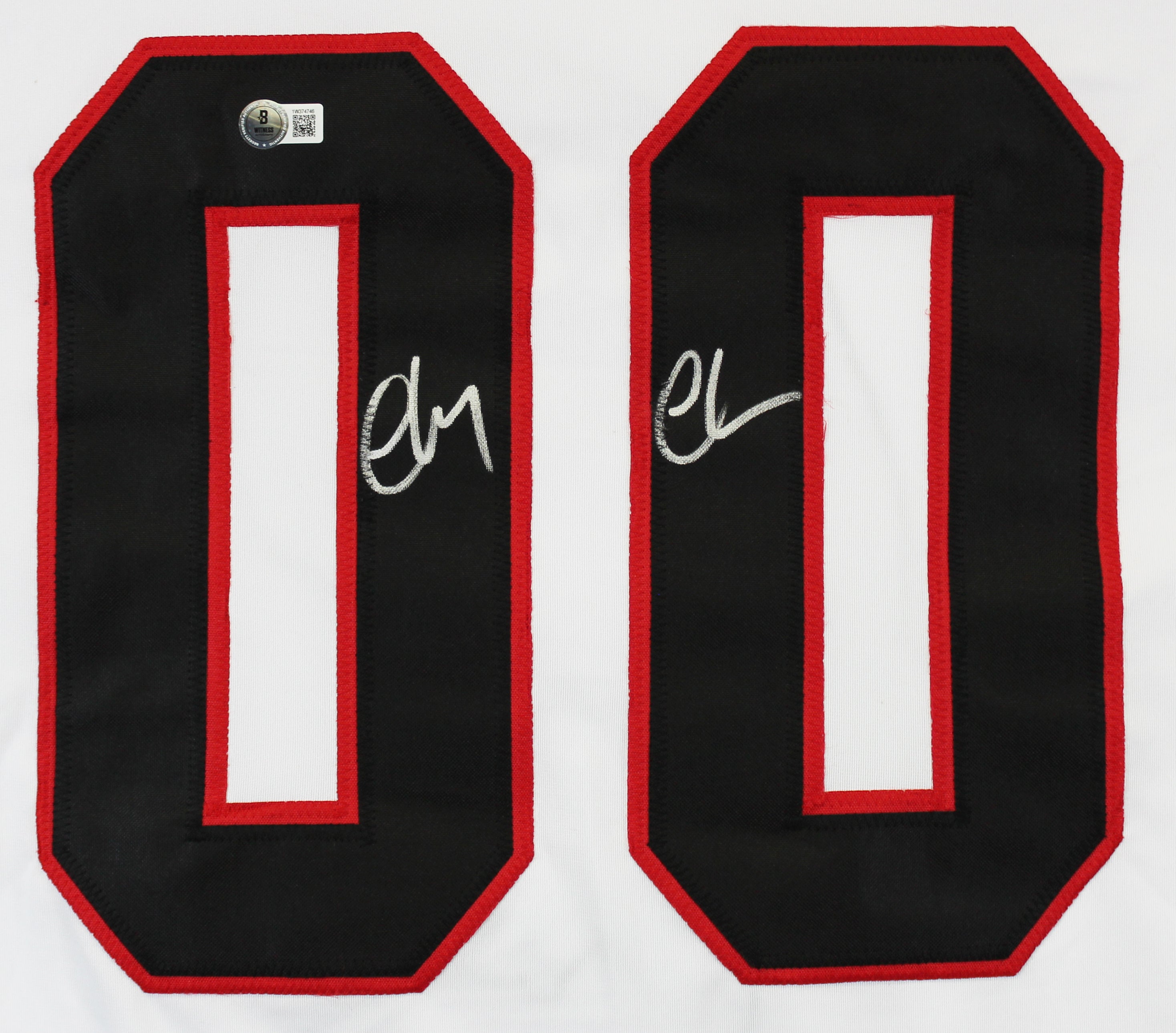 Chevy Chase Christmas Vacation 2x Signed White Santa Clark Jersey BAS #1W374746