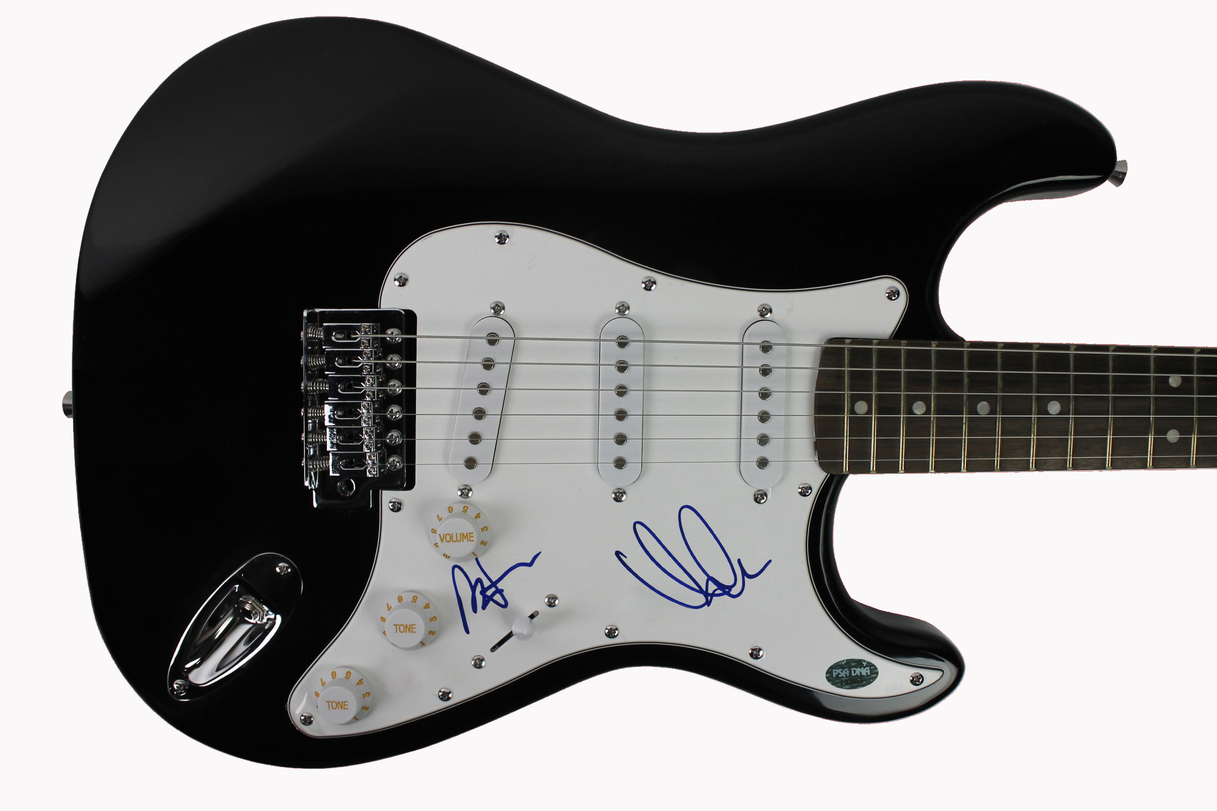 Andrew VanWyngarden & Ben Goldwasser MGMT Signed Electric Guitar PSA #J33855