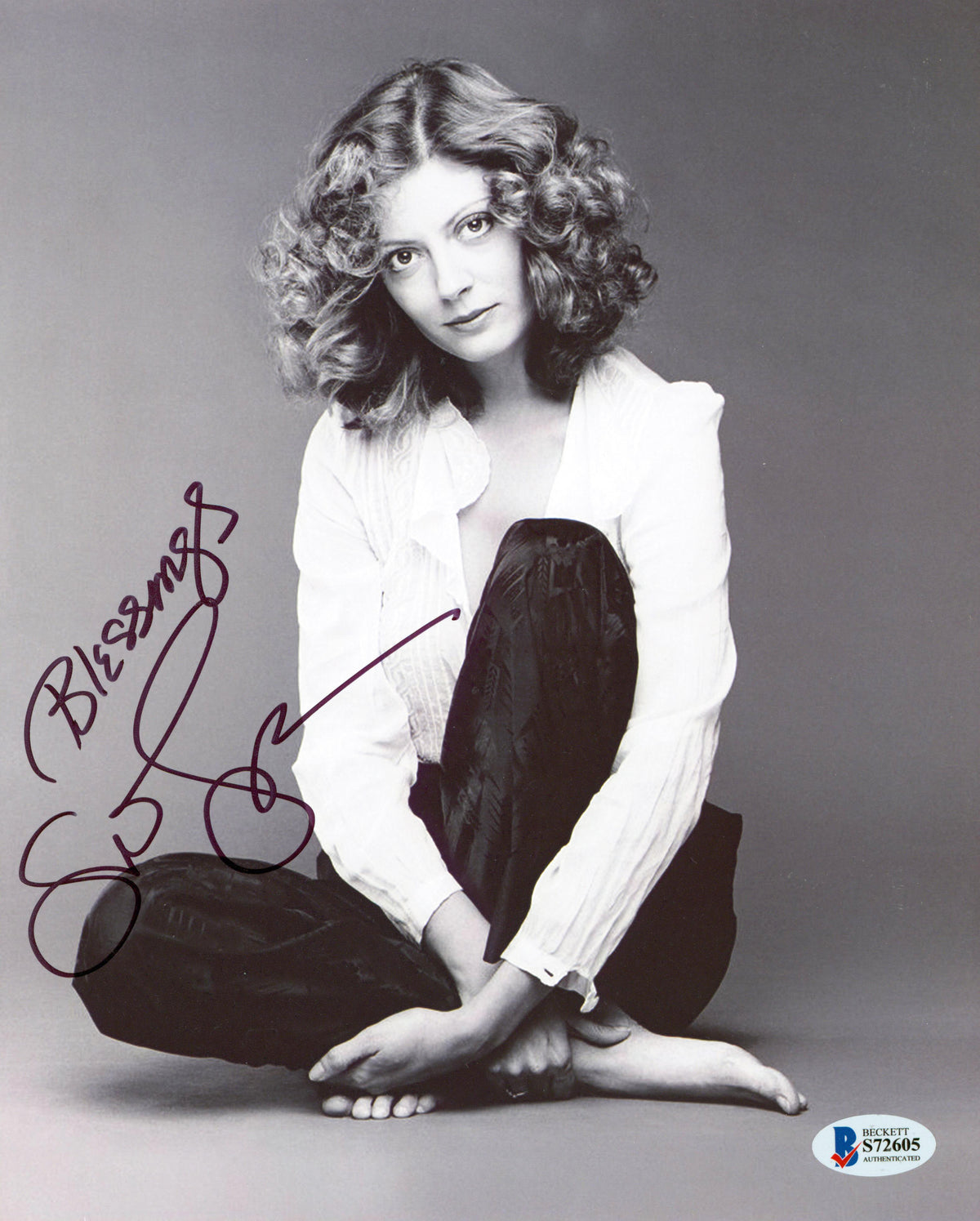 Susan Sarandon Thelma & Louise "Blessings" Signed 8x10 Sexy Photo BAS #S72605