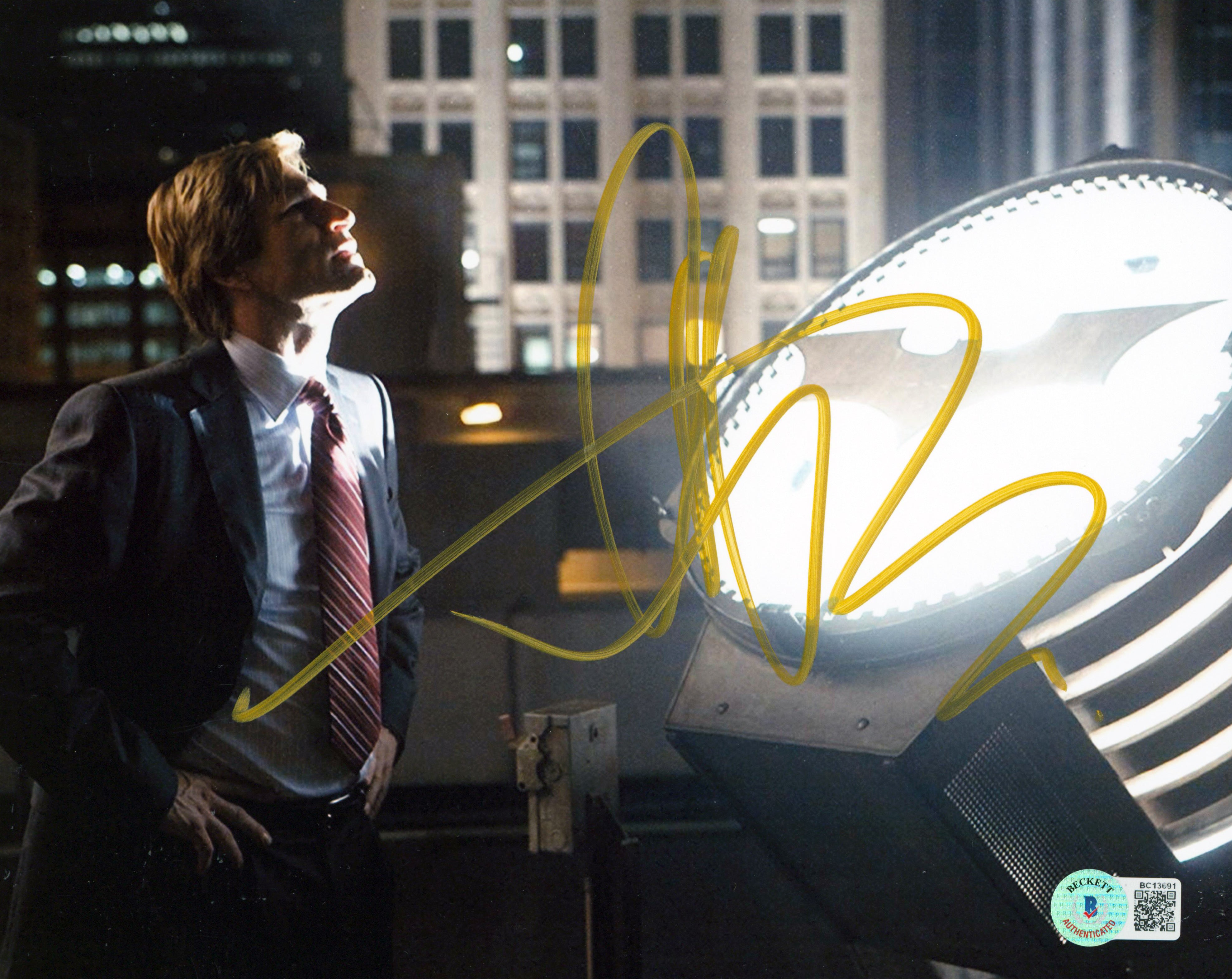 Aaron Eckhart Batman The Dark Knight Authentic Signed 8x10 Photo BAS #BC13691