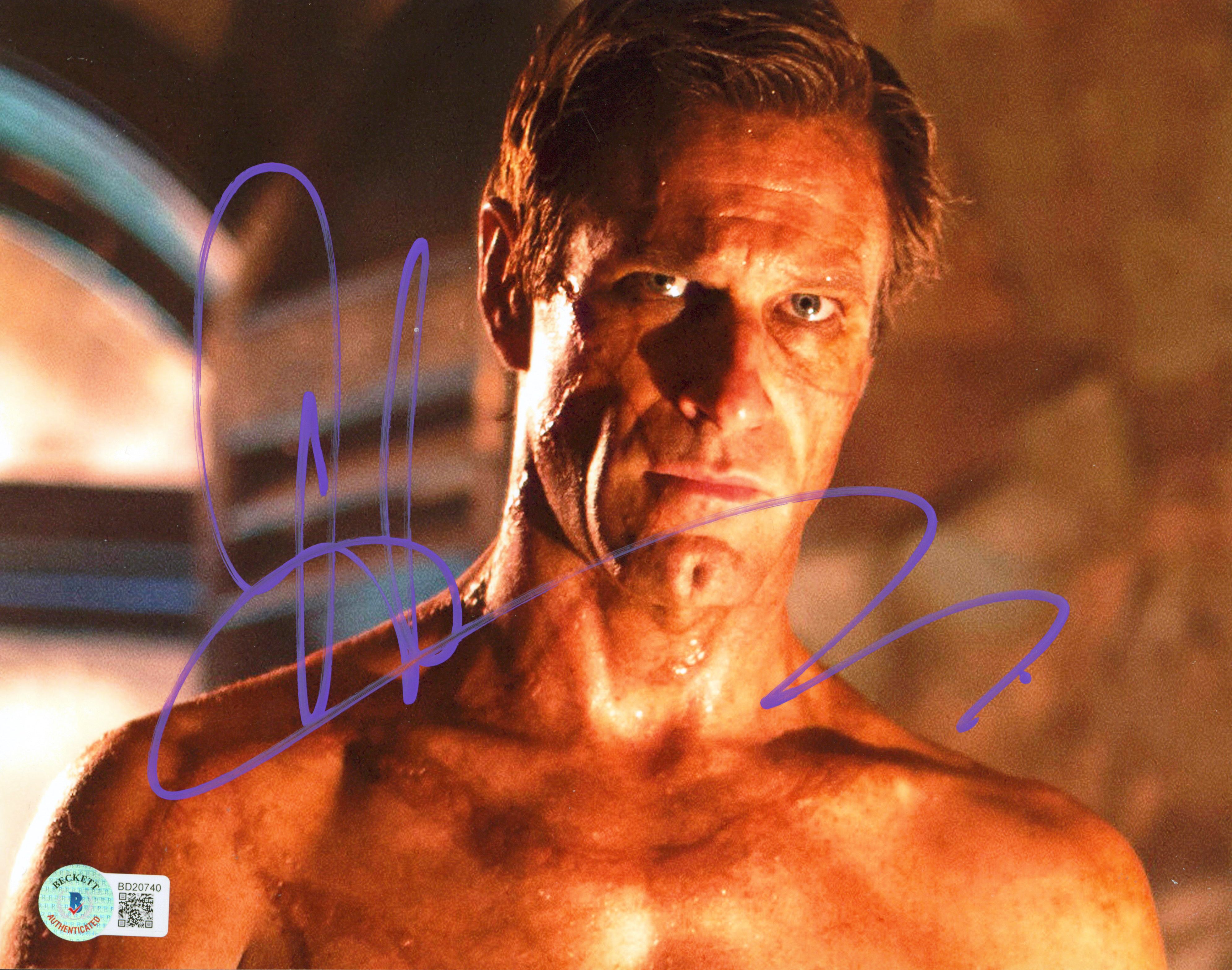 Aaron Eckhart Batman The Dark Knight Authentic Signed 8x10 Photo BAS #BD20740
