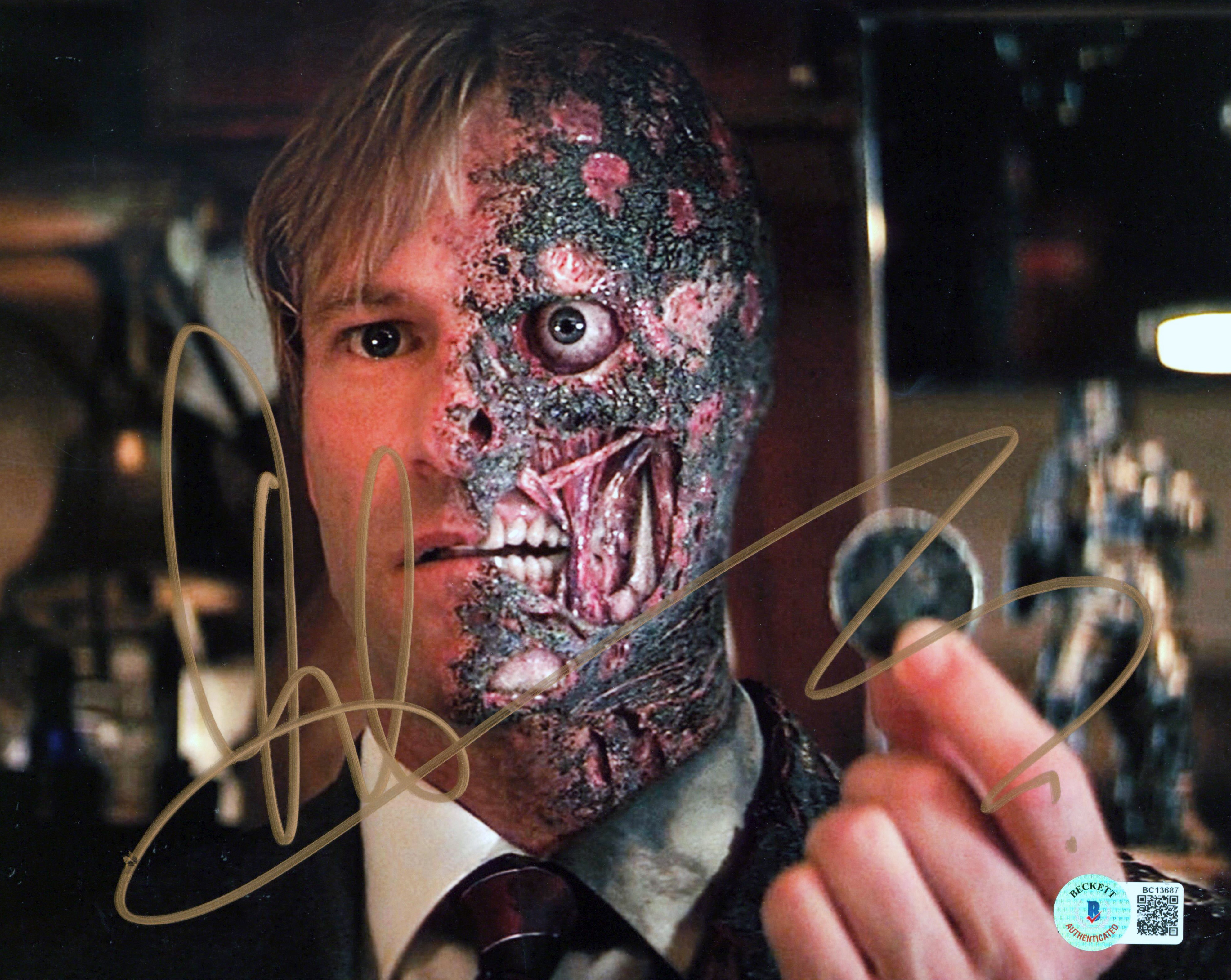 Aaron Eckhart Batman The Dark Knight Authentic Signed 8x10 Photo BAS #BC13687