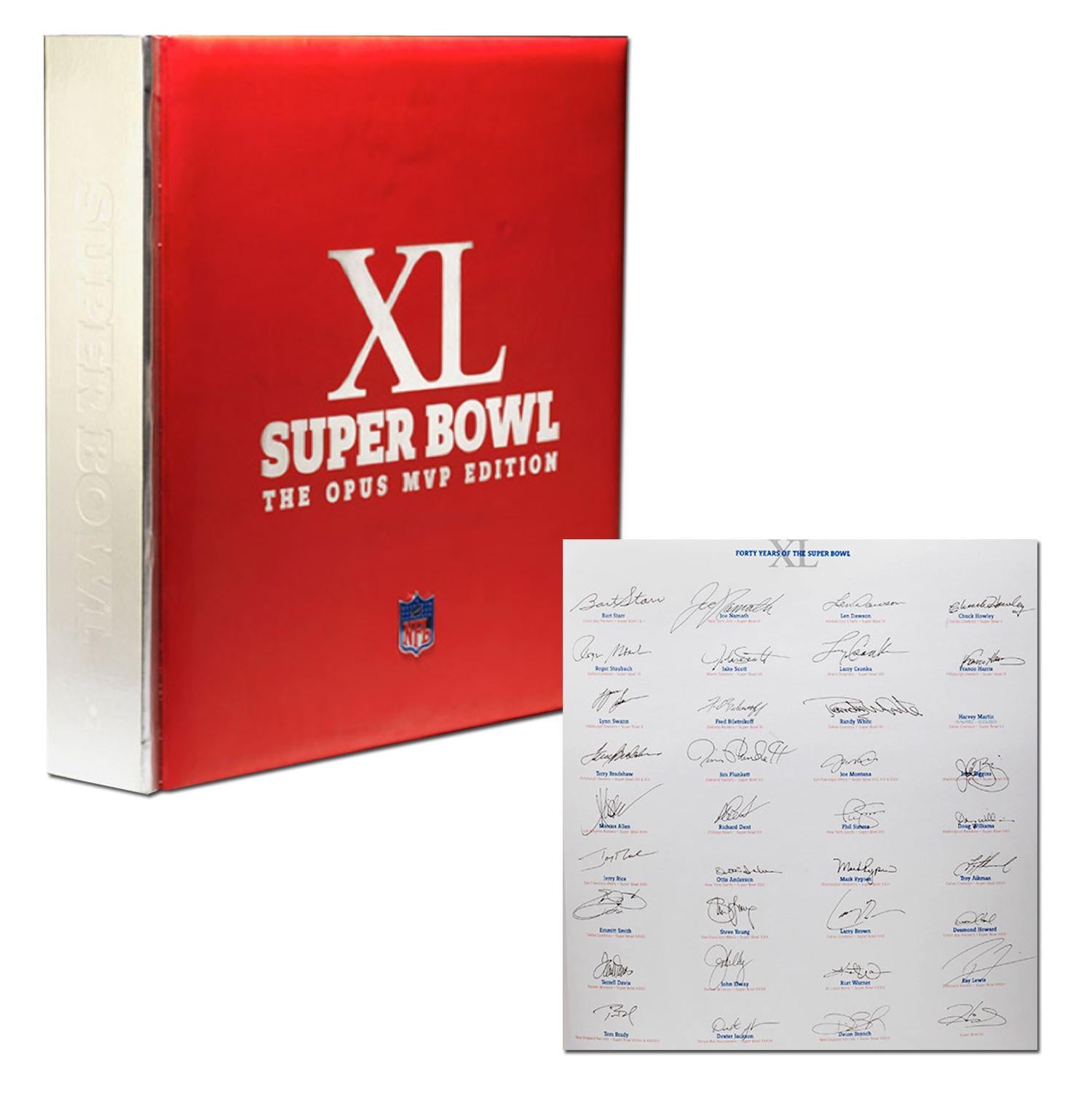 2006 Super Bowl XL Opus Signed All Living MVPs Starr, Brady, Aikman, Montana