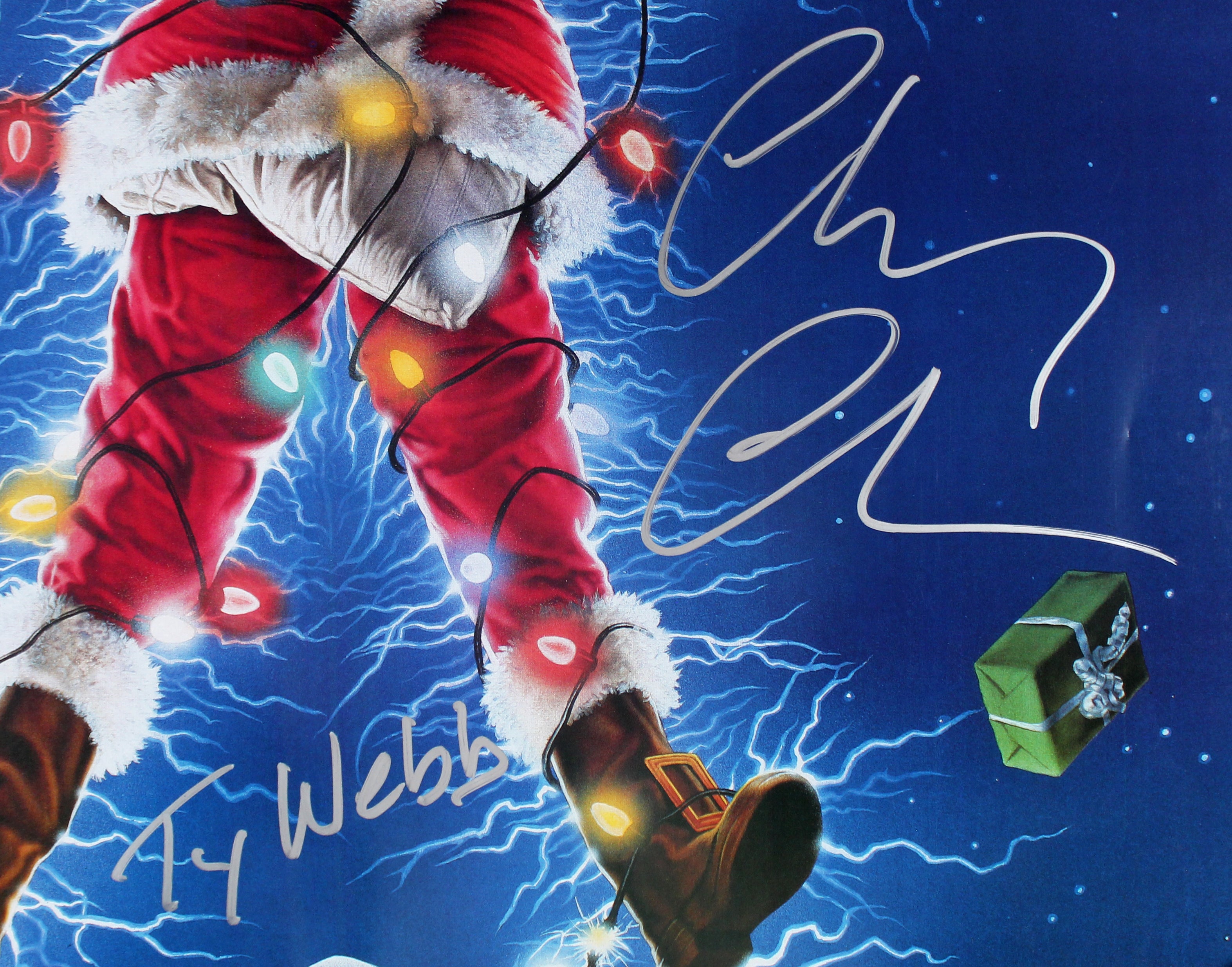 Chevy Chase Christmas Vacation Authentic Signed 24x36 Movie Poster BAS Witness 3