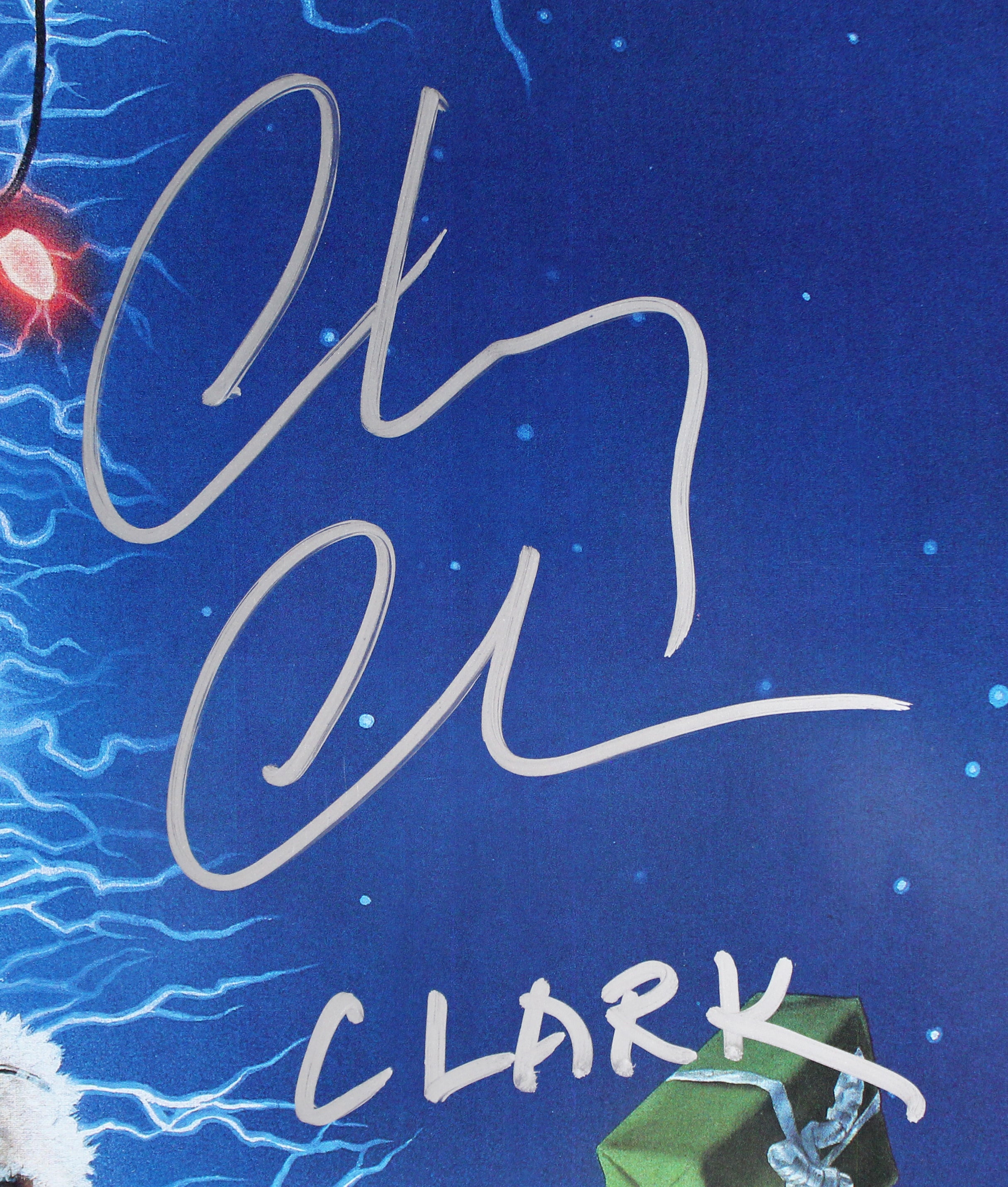 Chevy Chase Christmas Vacation "Clark" Signed 24x36 Movie Poster BAS Witnessed