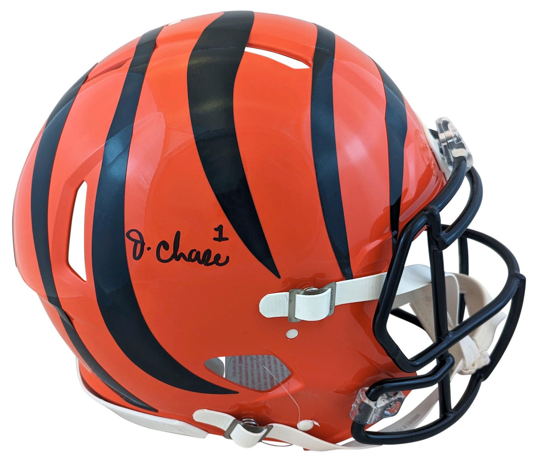 Bengals Ja'Marr Chase Signed Full Size Speed Proline Helmet BAS Witnessed