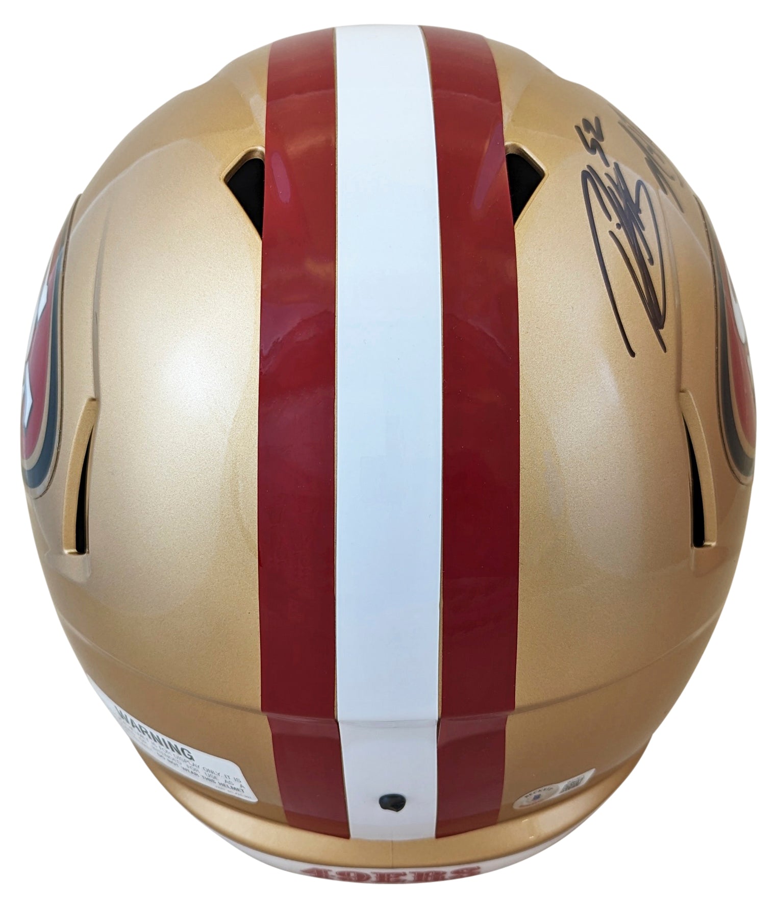 49ers Patrick Willis & Navorro Bowman Signed Full Size Speed Rep Helmet BAS Wit