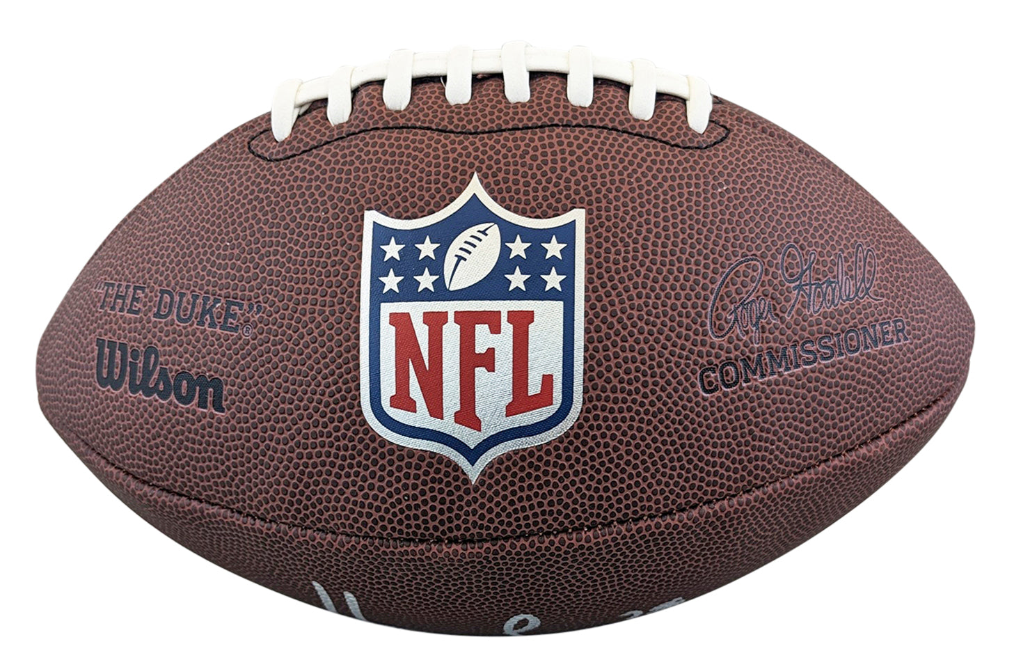 Raiders Howie Long Authentic Signed Wilson Replica Duke Nfl Football BAS Wit