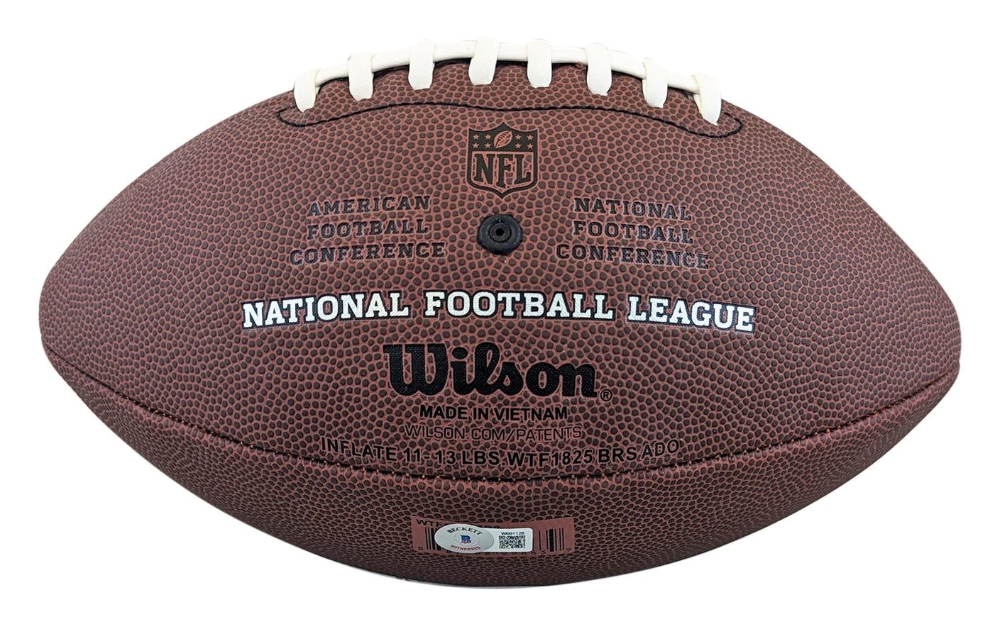 Raiders Howie Long Authentic Signed Wilson Replica Duke Nfl Football BAS Wit