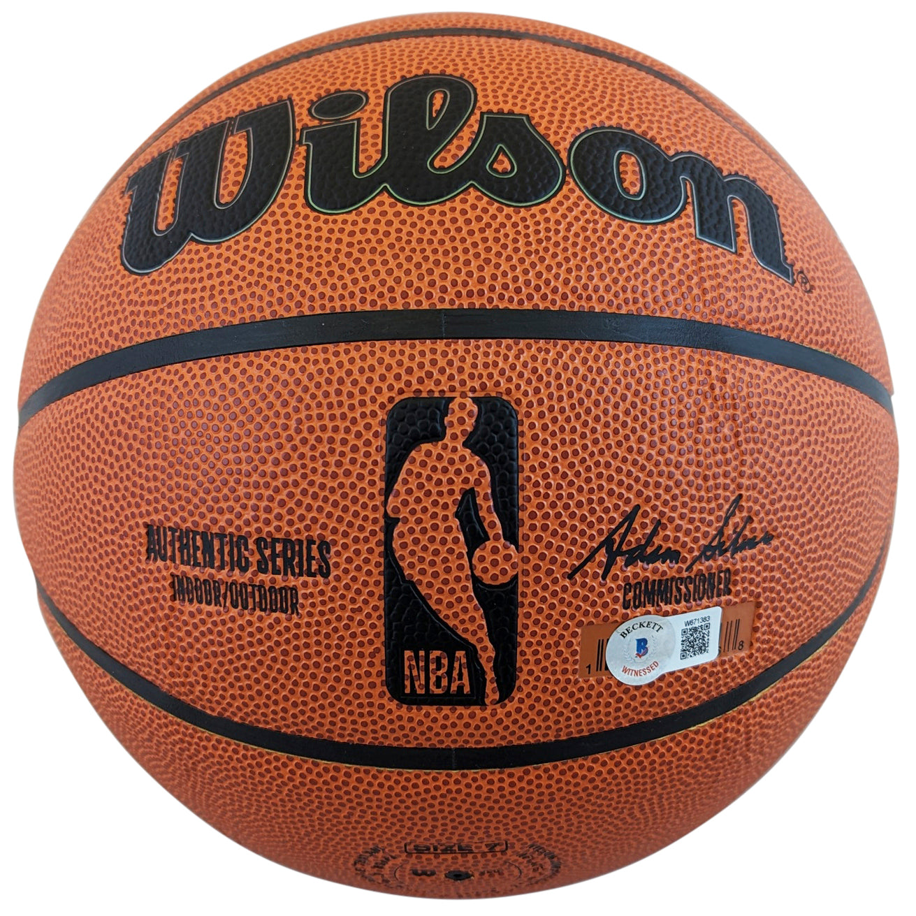 Knicks Walt Frazier Authentic Signed Wilson Basketball BAS Witnessed