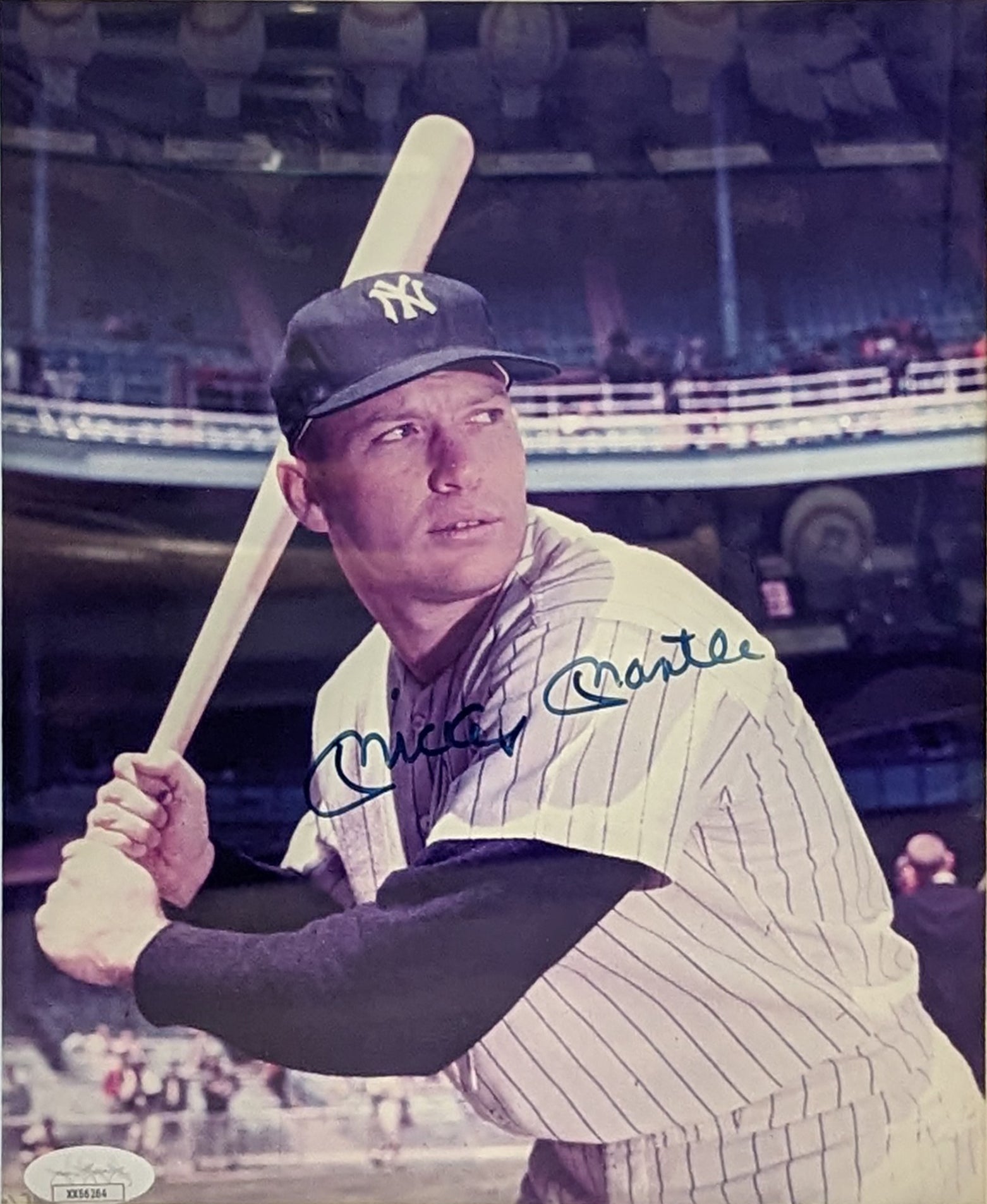 Yankees Mickey Mantle Authentic Signed 8x10 Framed Photo JSA #XX56264