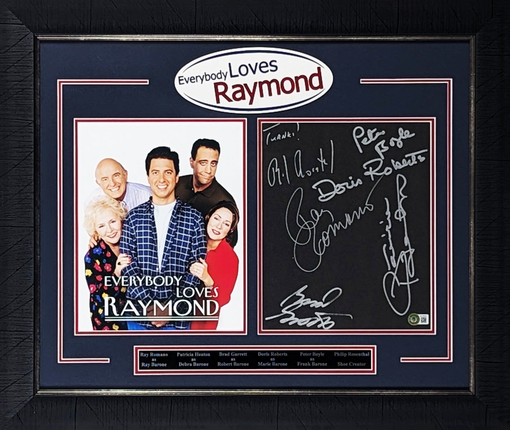 Everybody Loves Raymond (6) Romano, Heaton +4 Signed Framed Display BAS #AC33551