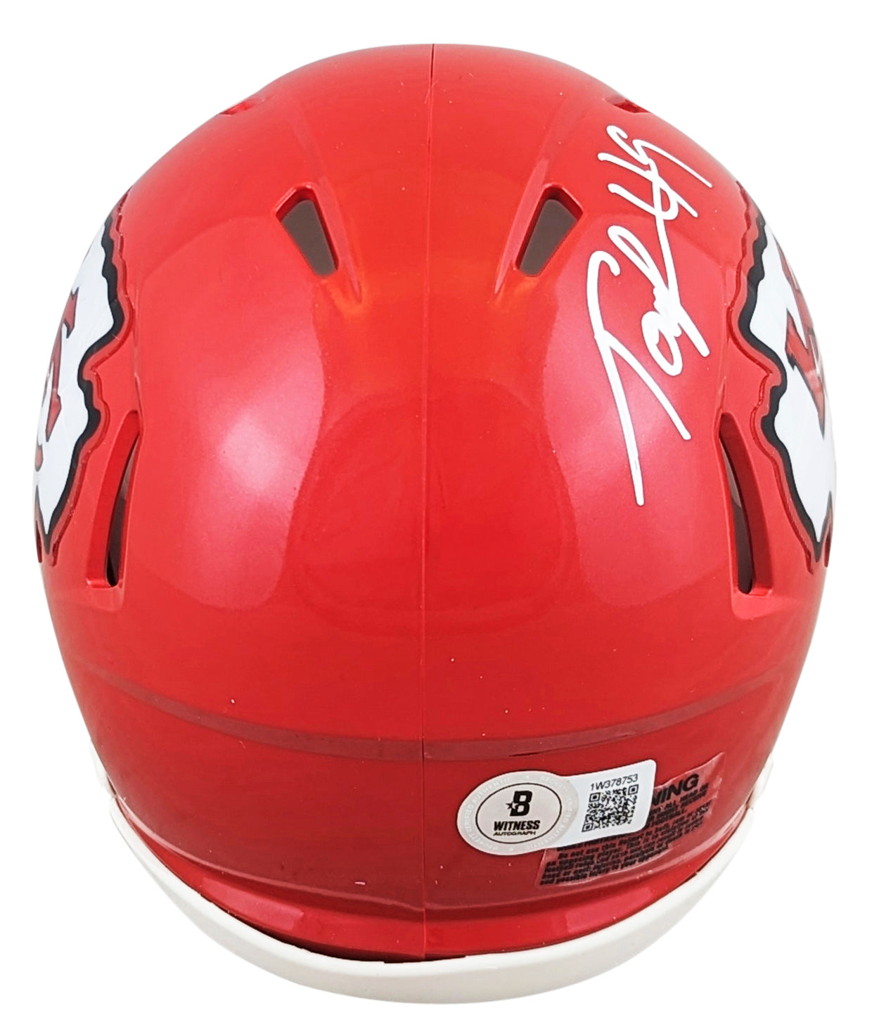 Chiefs Tony Richardson Authentic Signed Speed Mini Helmet BAS Witnessed