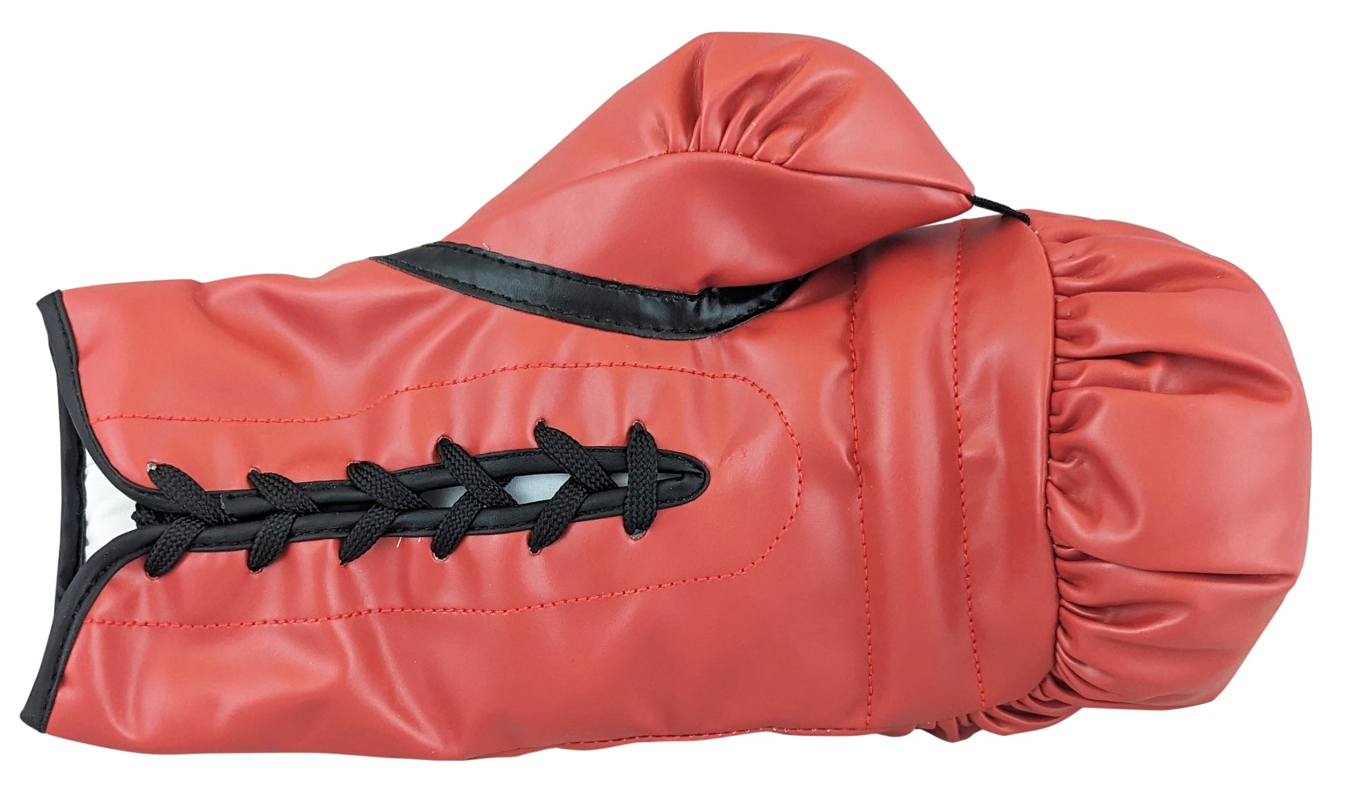 Sugar Ray Leonard Signed Red Left Hand Everlast Boxing Glove W/ Case BAS Wit