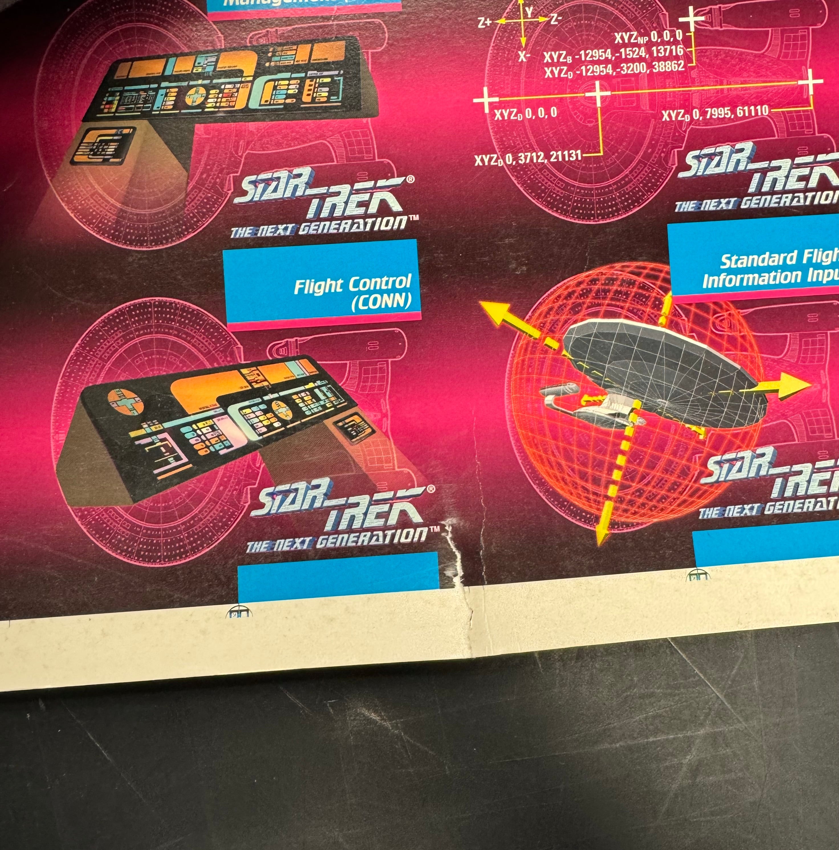 1992 Impel Star Trek The Next Generation 27x37 Uncut Card Sheet Un-signed 2