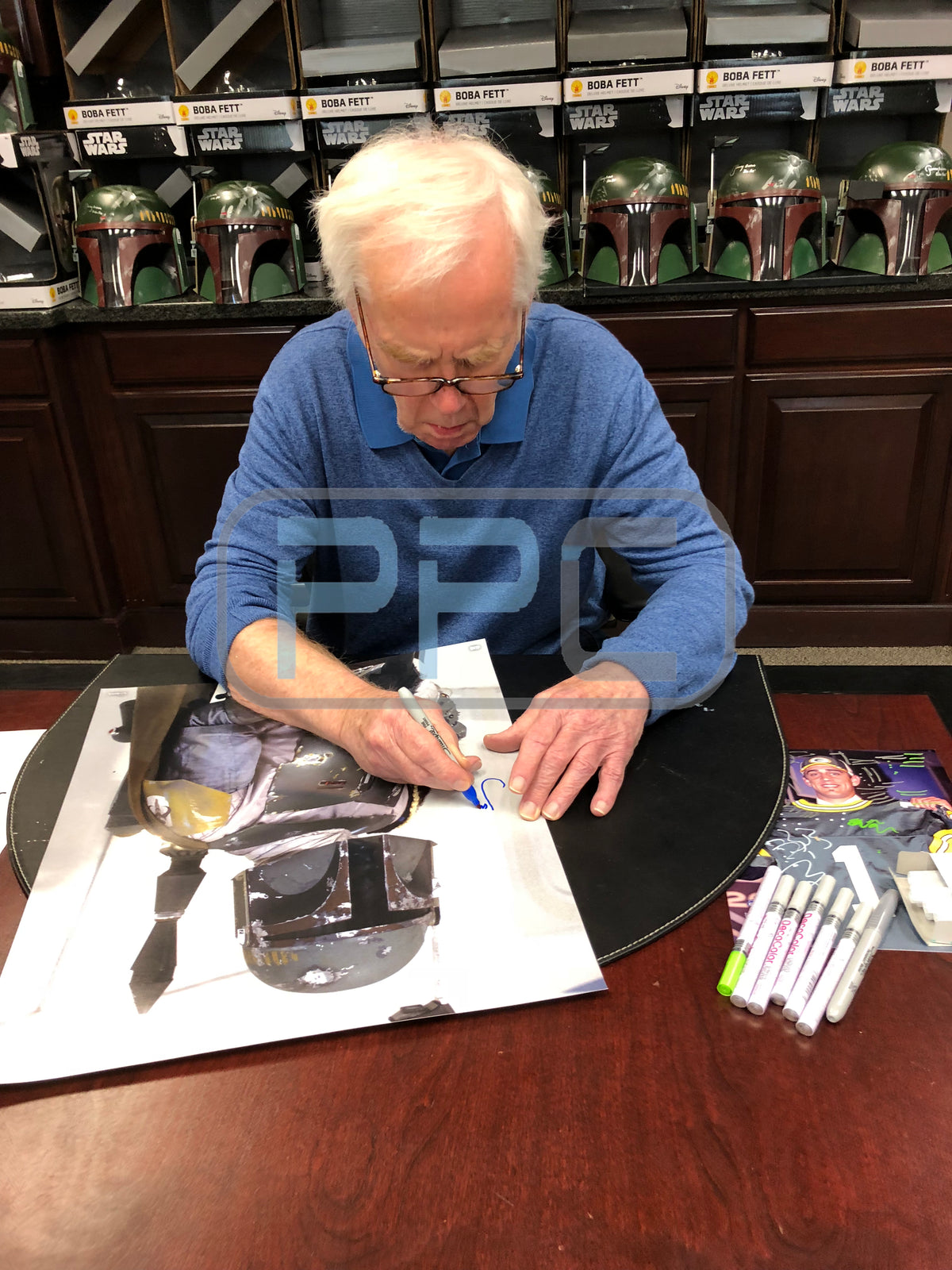 Jeremy Bulloch Star Wars Signed 8x10 Topps Photo Autographed BAS Witnessed 2