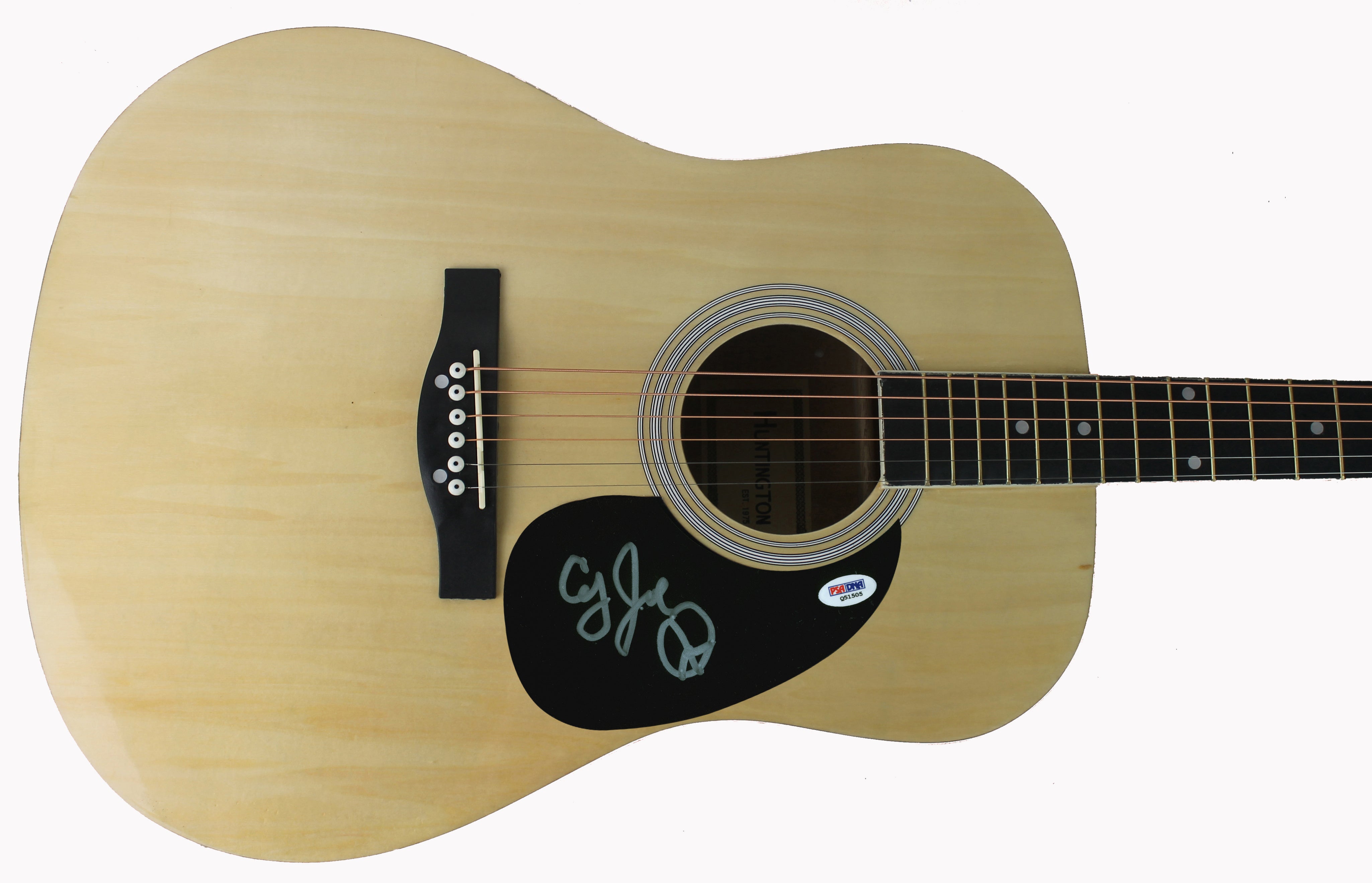 Joe McDonald Country Joe and the Fish Signed Acoustic Guitar PSA/DNA #Q51505