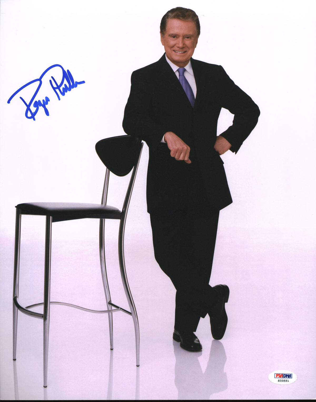 Regis Philbin Who Wants to be a Millionaire Signed 11x14 Photo PSA/DNA #S33551