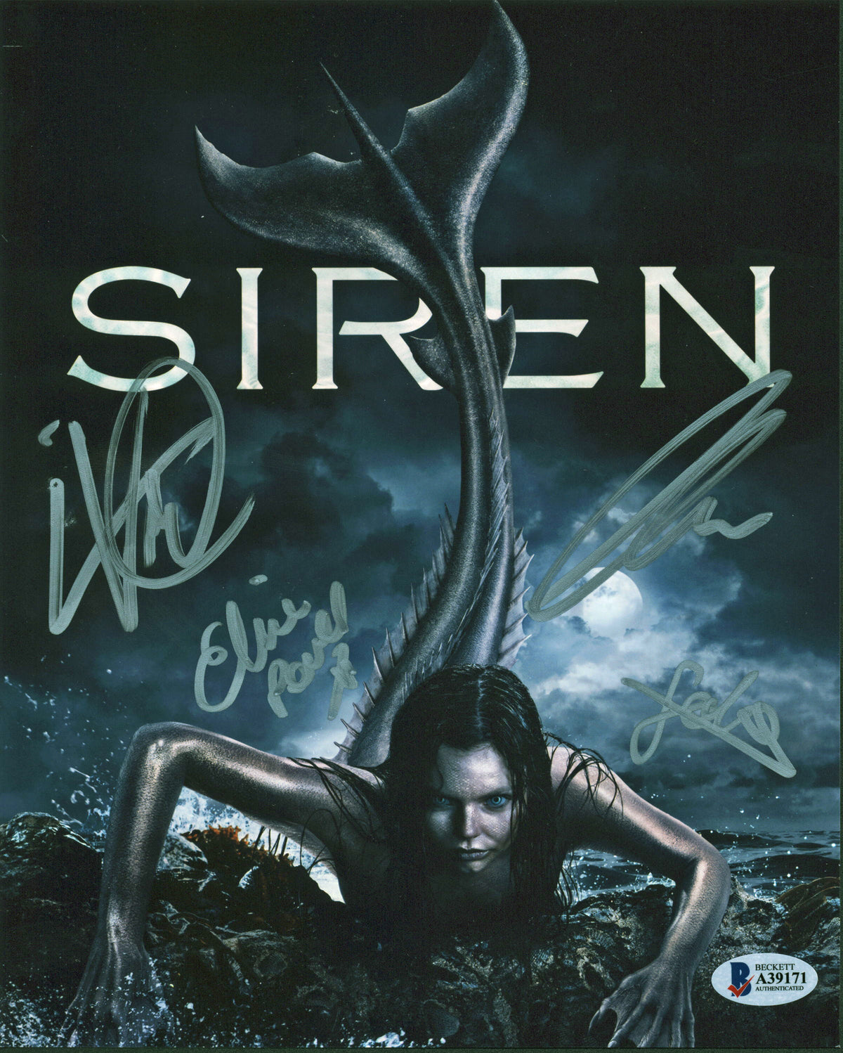 Siren (4) Roe, Powell, Verdun, Evans-Akingbola Signed 8x10 Photo BAS #A39171