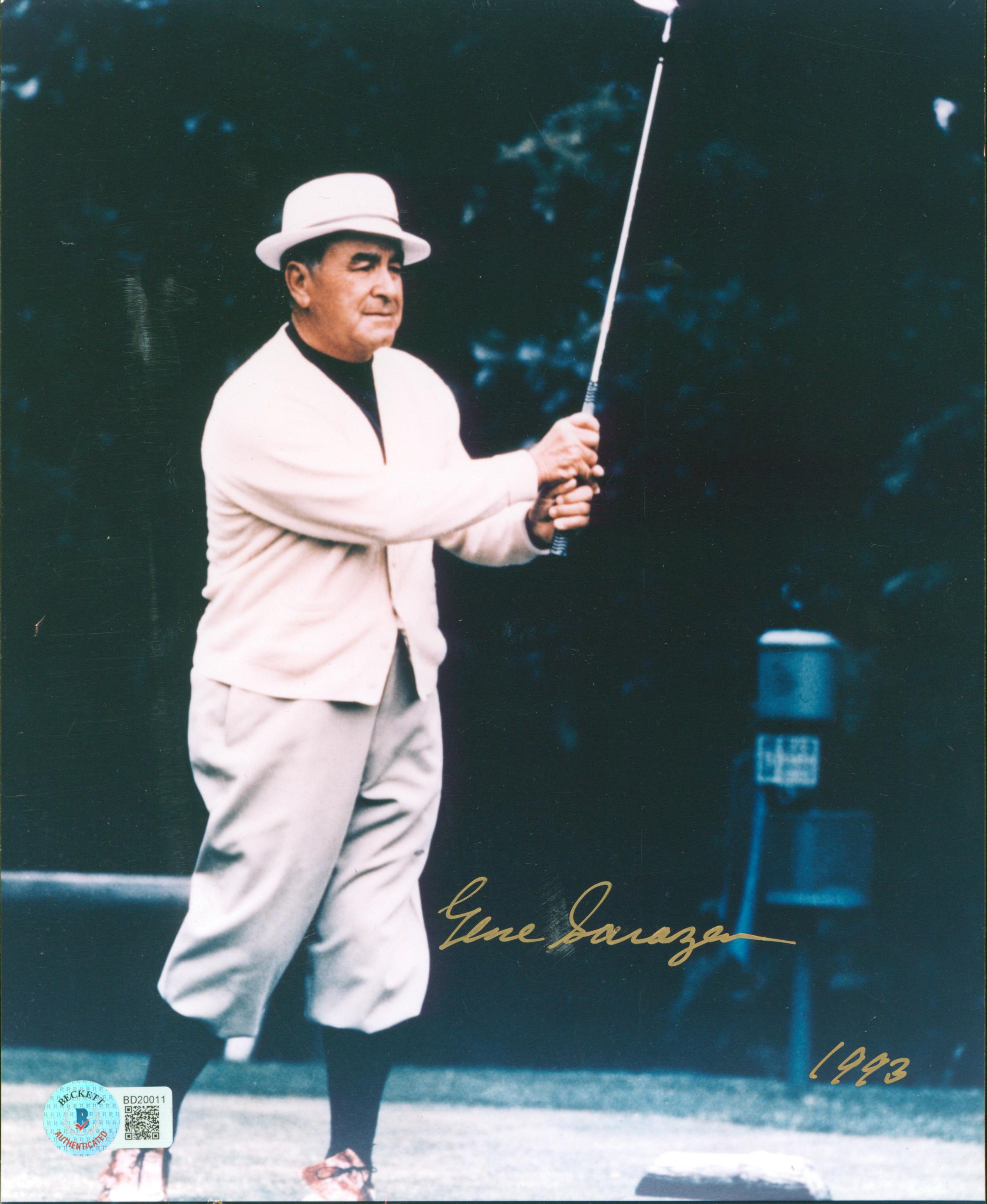 Gene Sarazen "1993" Authentic Signed 8x10 Photo Autographed BAS #BD20011