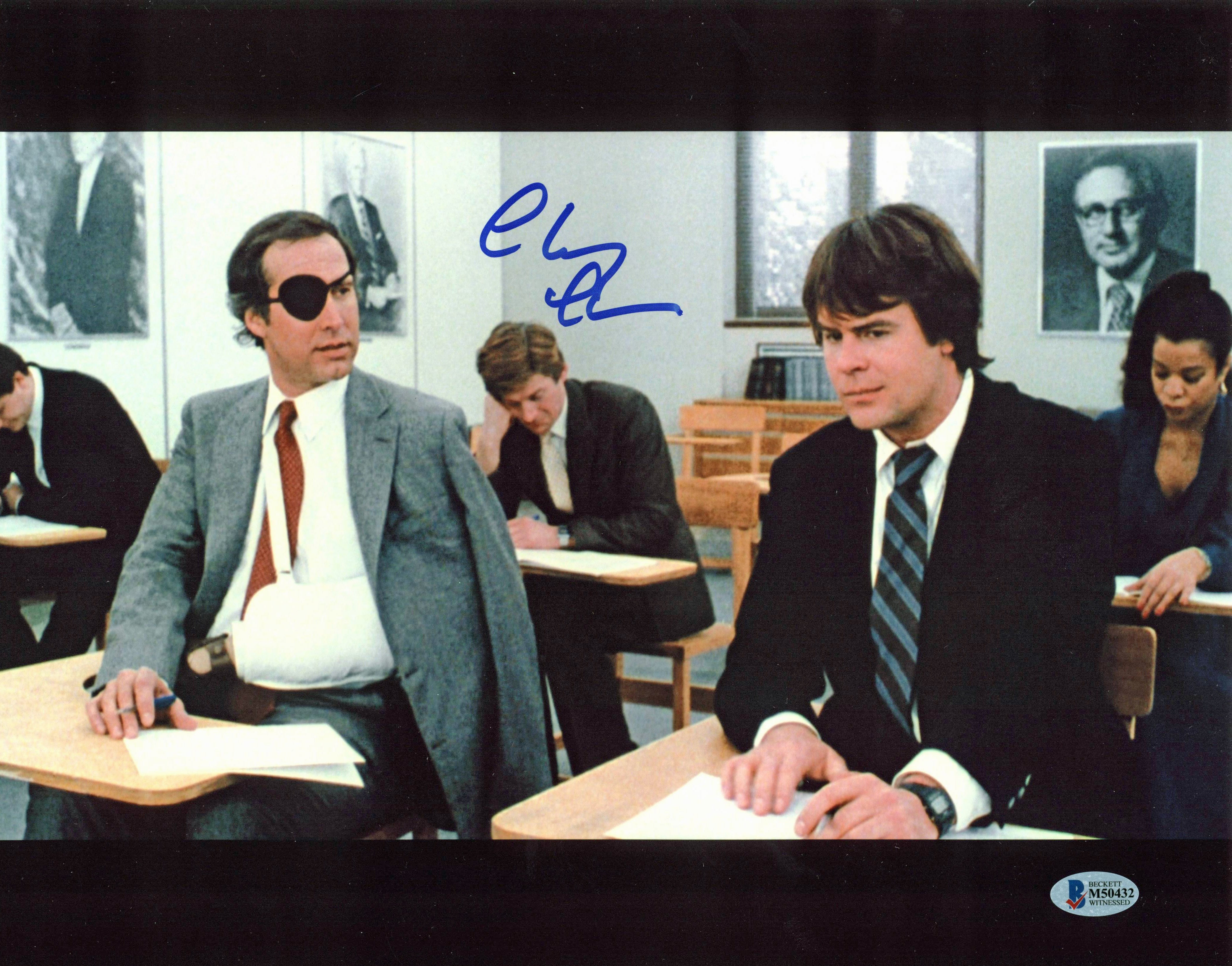 Chevy Chase Spies Like Us Authentic Signed 11x14 Photo BAS Witnessed 6