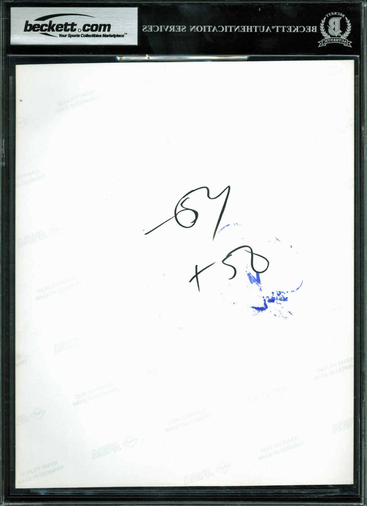 Robert Plant Authentic Signed 8x10 Photo Auto Graded Mint 9! BAS Slabbed