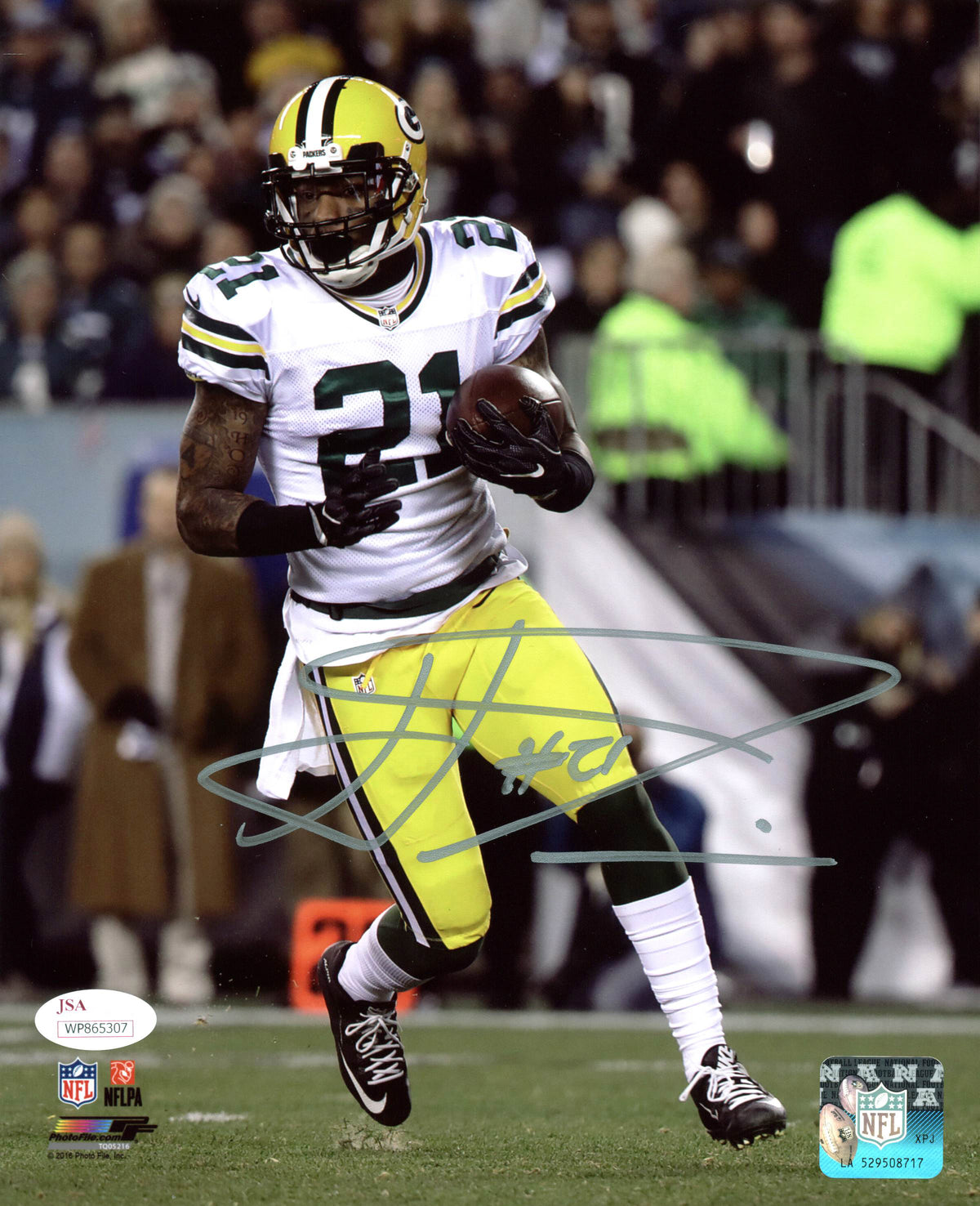 Packers Ha Ha Clinton-Dix Authentic Signed 8x10 Photo Autographed JSA Witness