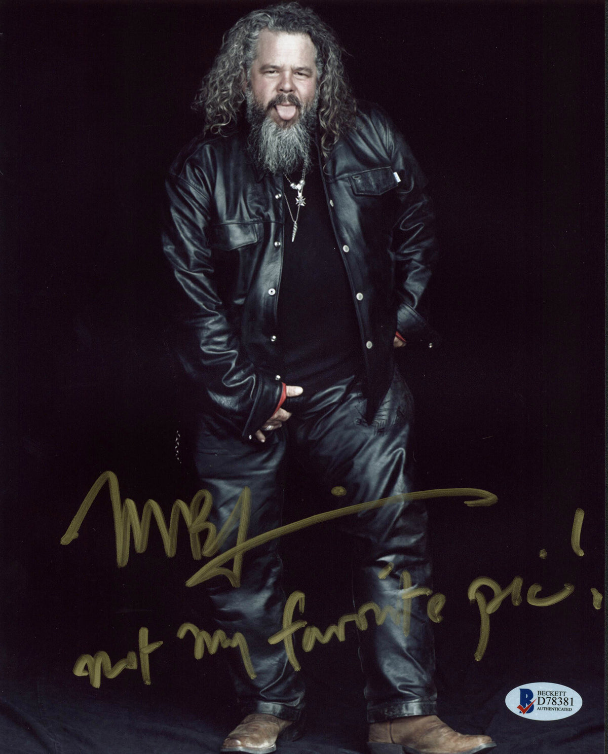 Mark Boone Junior Sons of Anarchy Authentic Signed 8x10 Photo BAS #D78381