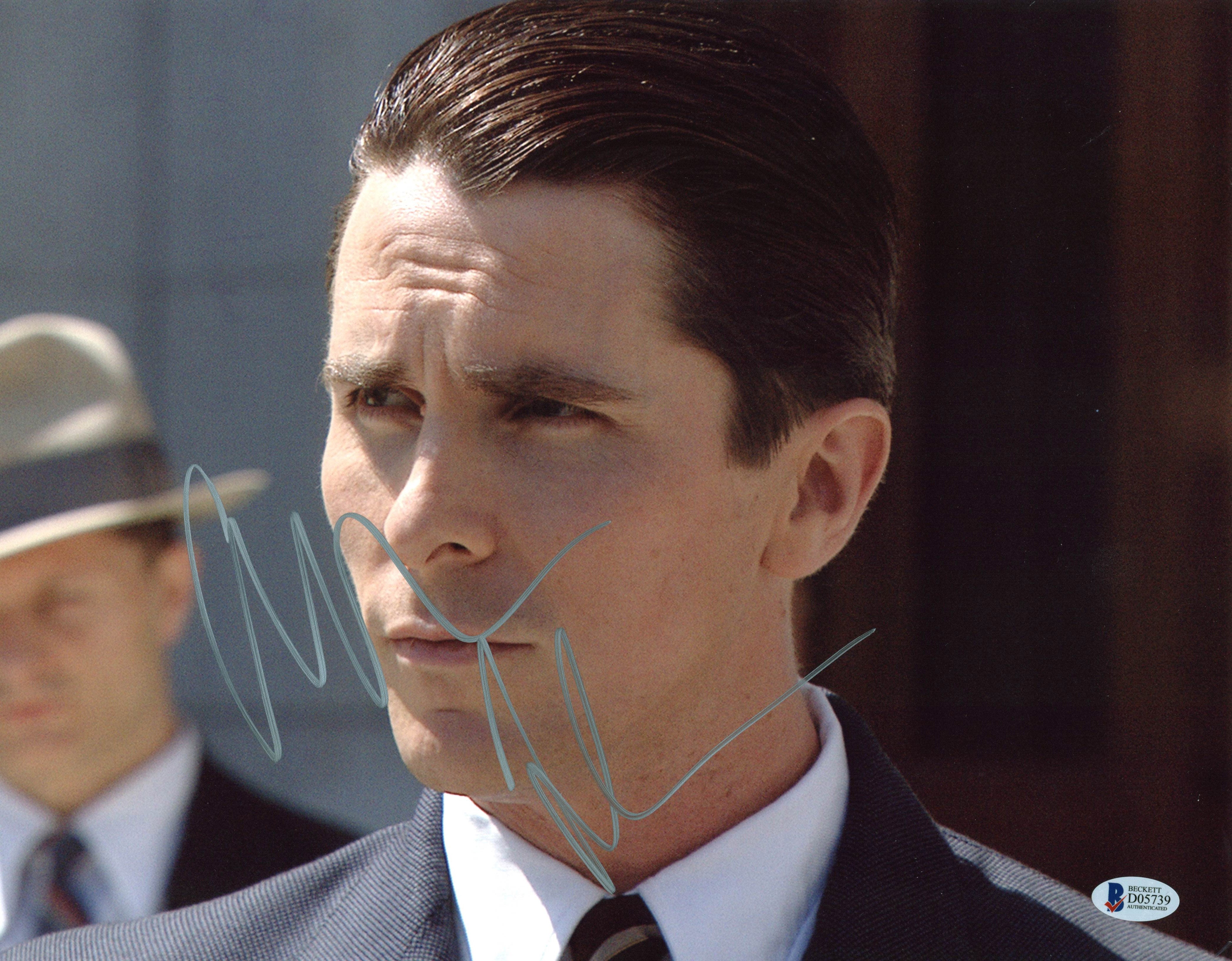 Christian Bale Public Enemies Authentic Signed 11x14 Photo BAS #D05739