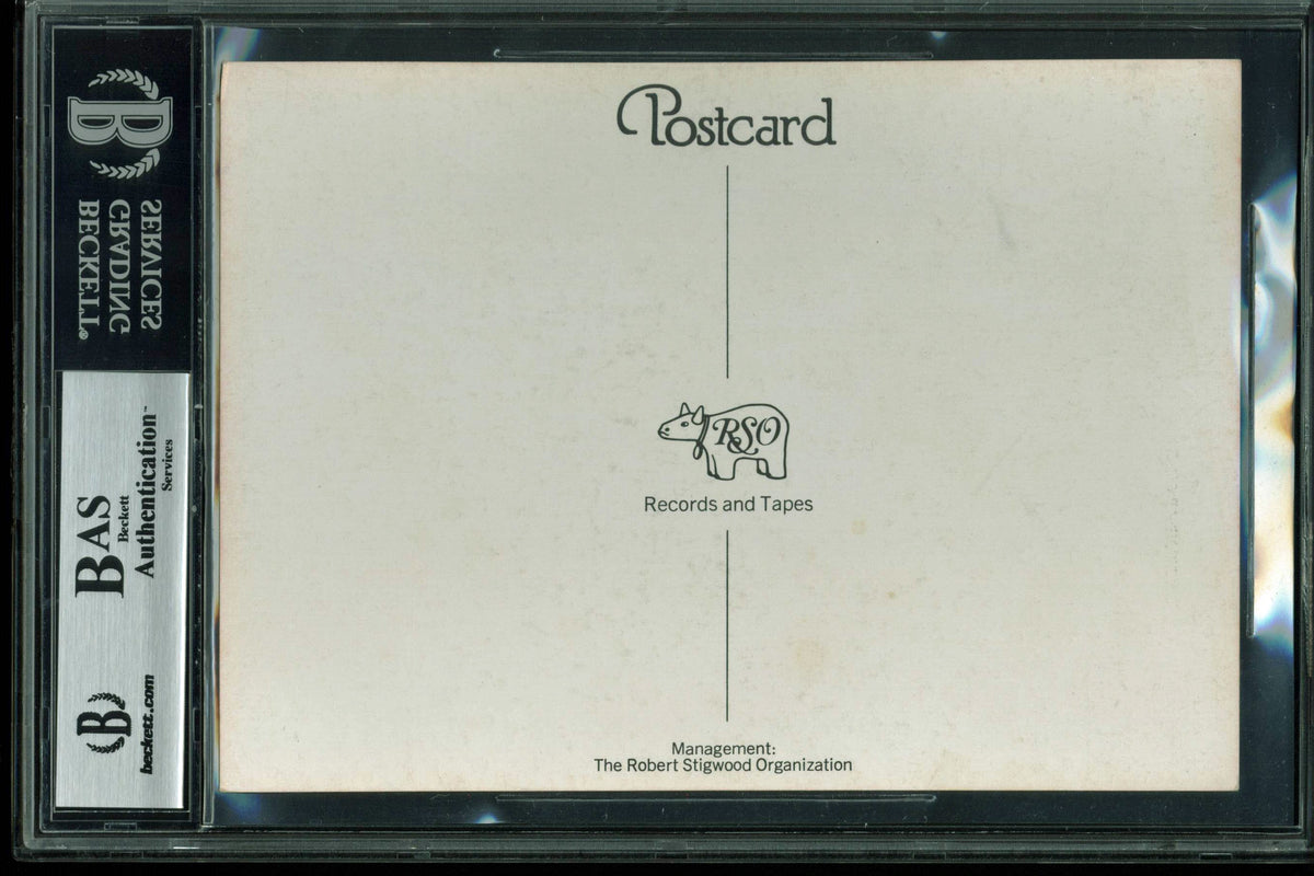 Eric Clapton Authentic Signed 5x7 Postcard BAS Slabbed