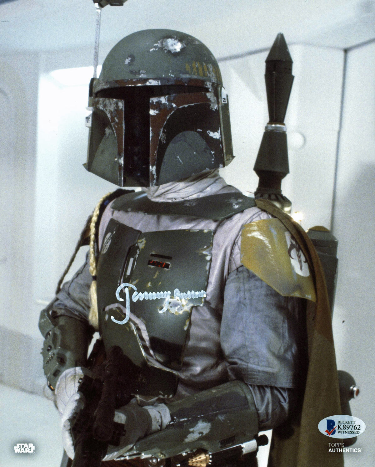 Jeremy Bulloch Star Wars Signed 8x10 Topps Photo Autographed BAS Witnessed 2