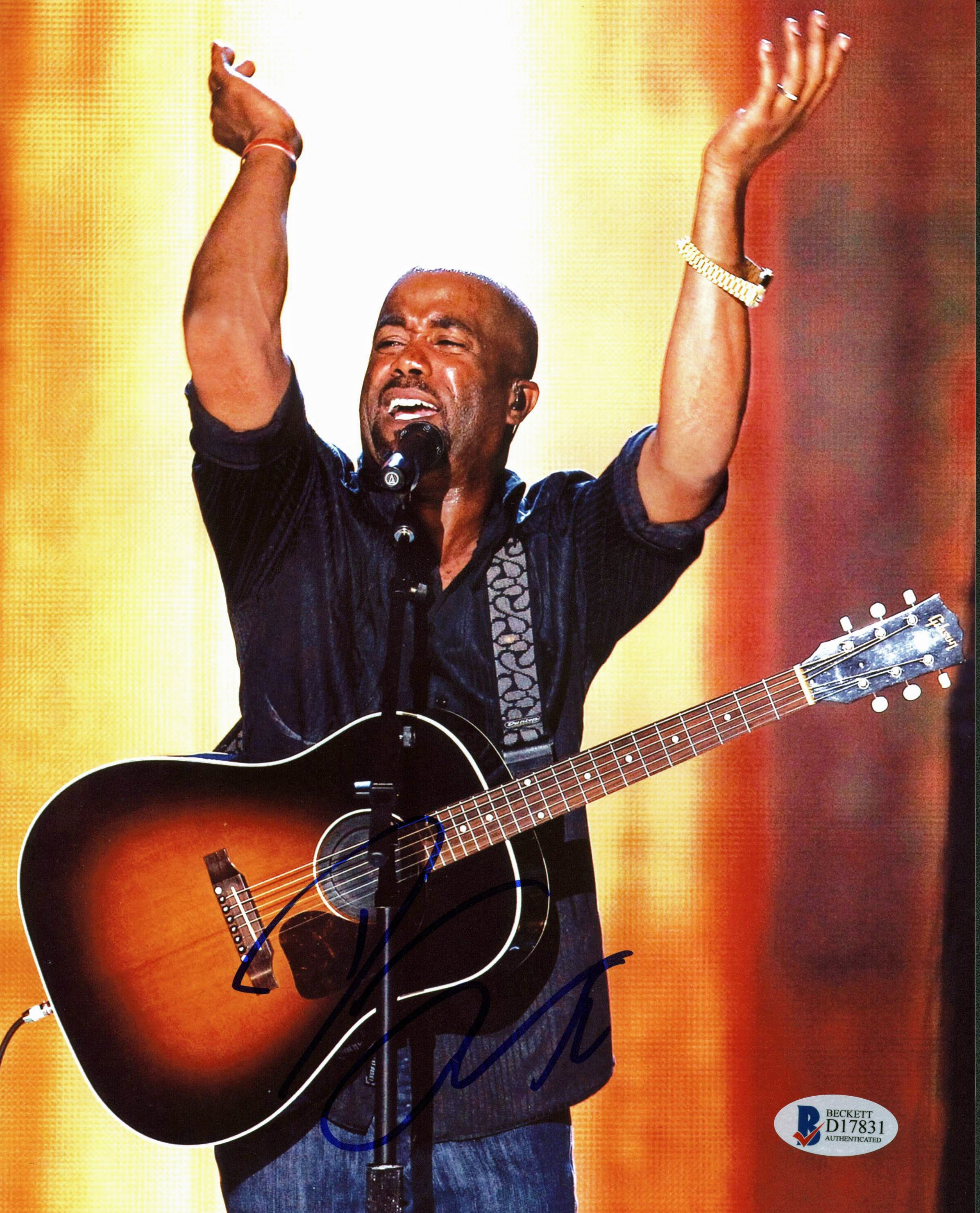 Darius Rucker Country Musician Authentic Signed 8x10 Photo BAS #D17831