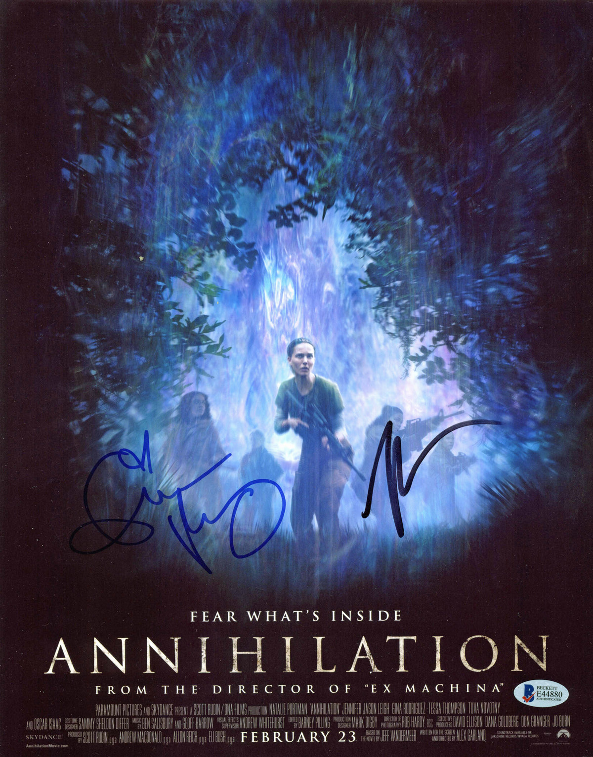 Tessa Thompson & Gina Rodriguez Annihilation Signed 11x14 Photo BAS #E44880