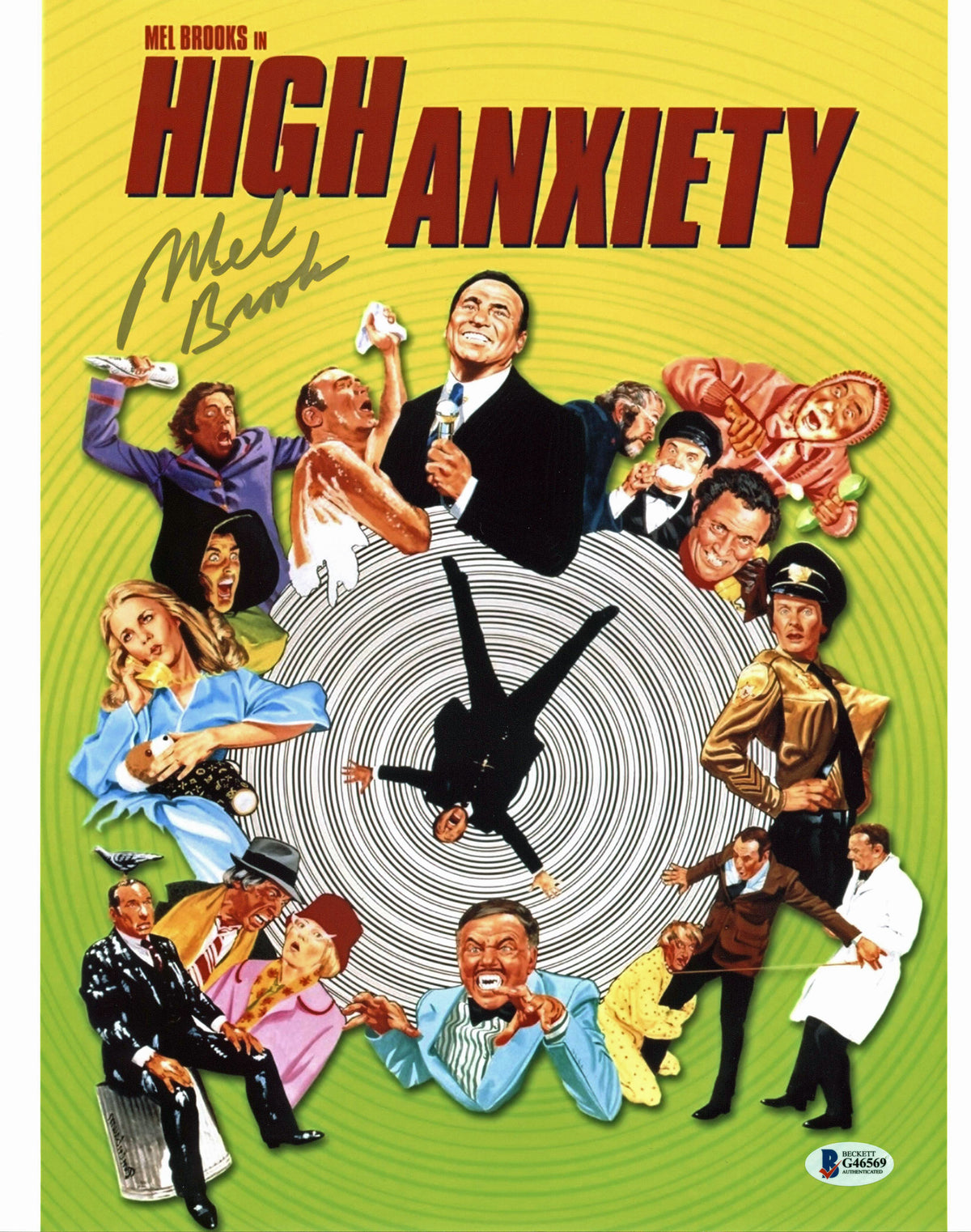Mel Brooks High Anxiety Authentic Signed 11x14 Photo Autographed BAS #G46569