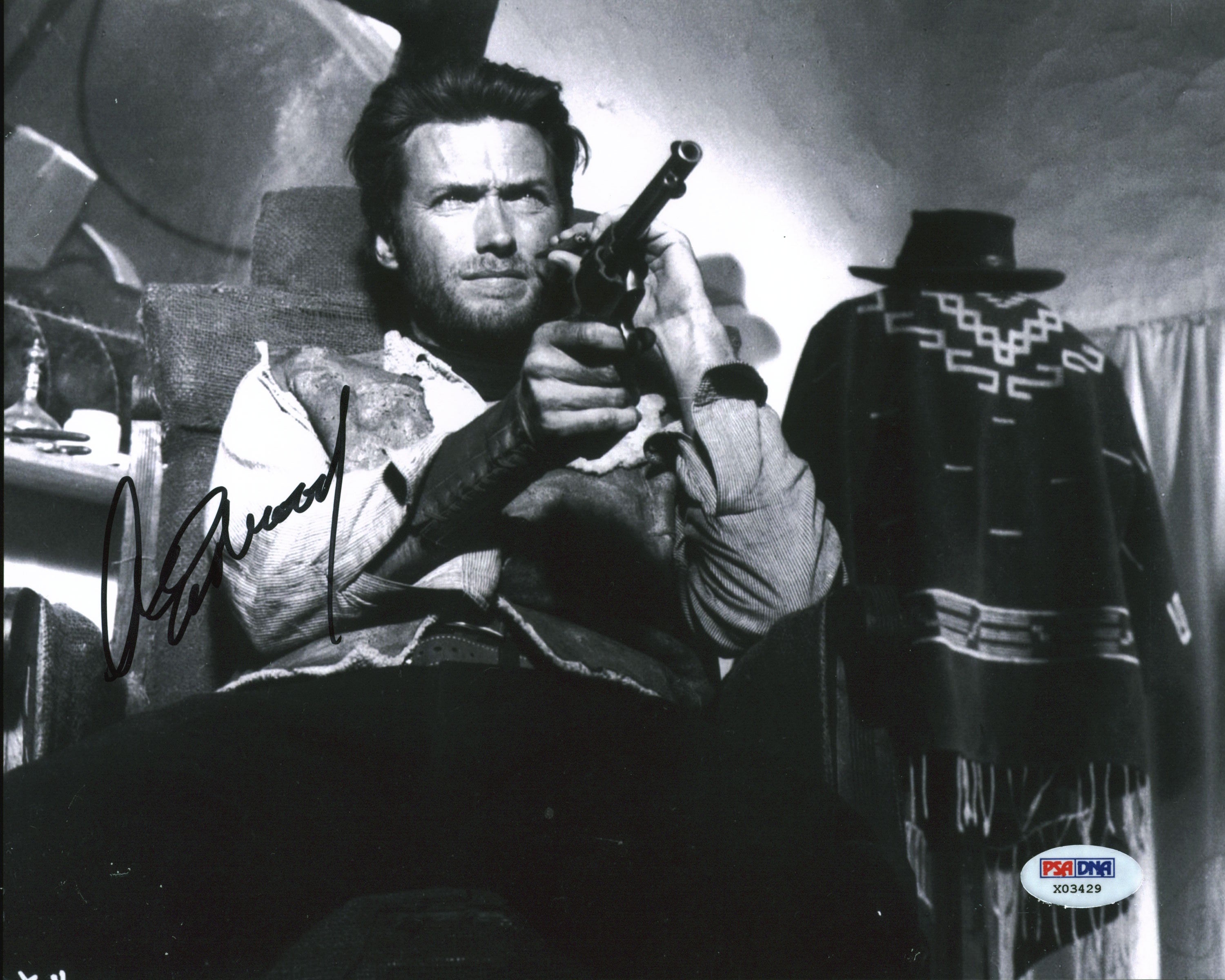 Clint Eastwood The Good, the Bad and the Ugly Signed 8x10 Photo PSA/DNA #X03429