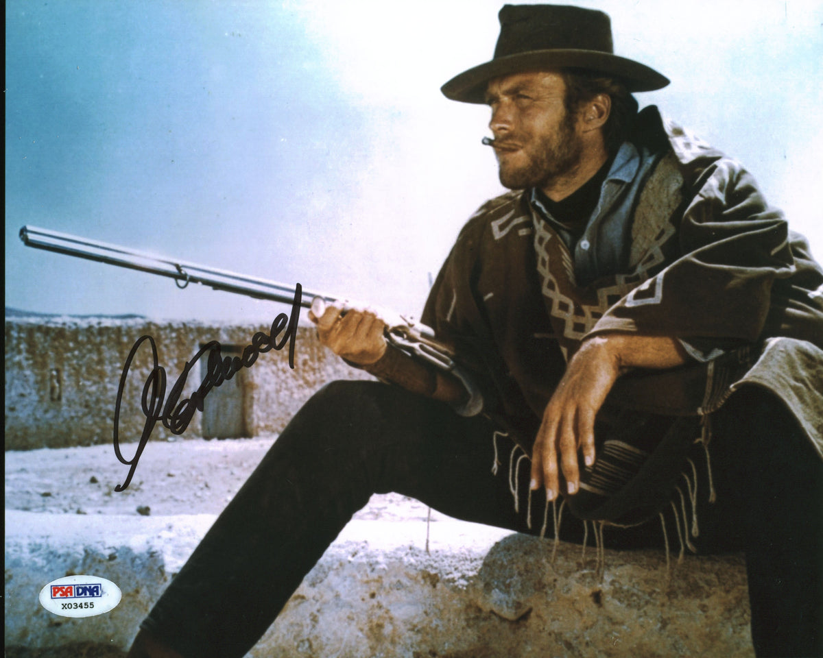 Clint Eastwood The Good, the Bad and the Ugly Signed 8x10 Photo PSA/DNA #X03455