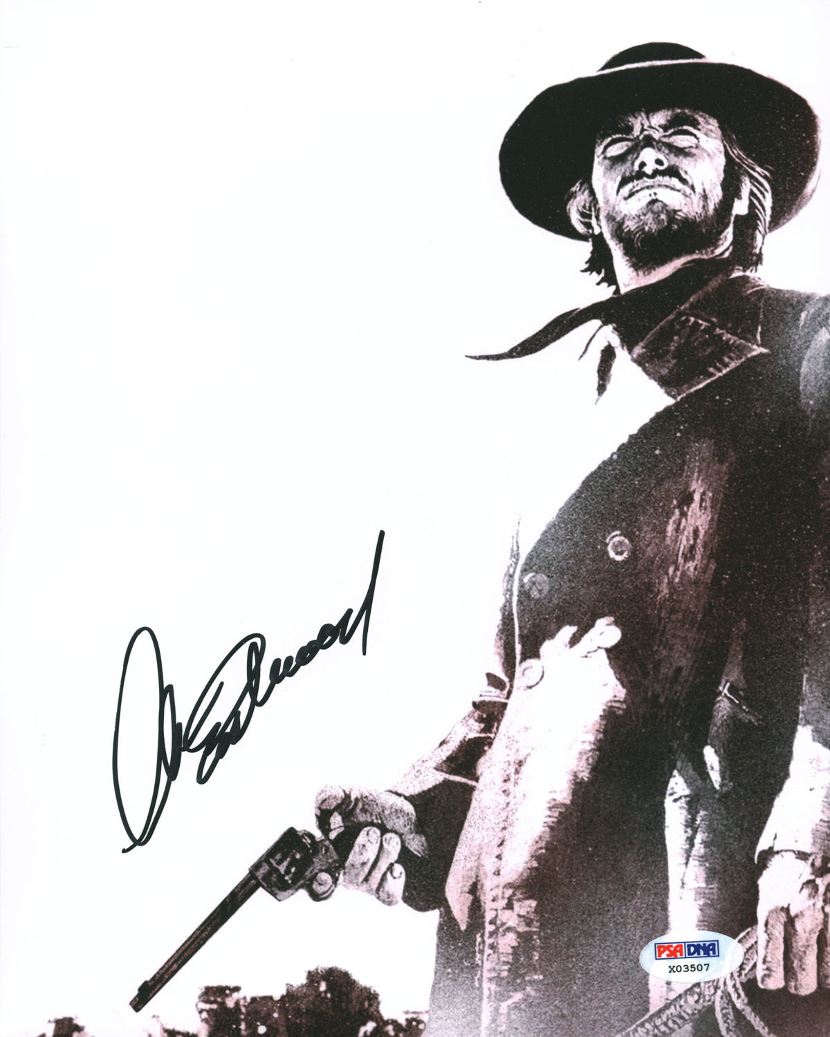 Clint Eastwood Good, the Bad & the Ugly Signed 8x10 Photo Auto 10! PSA #X03507