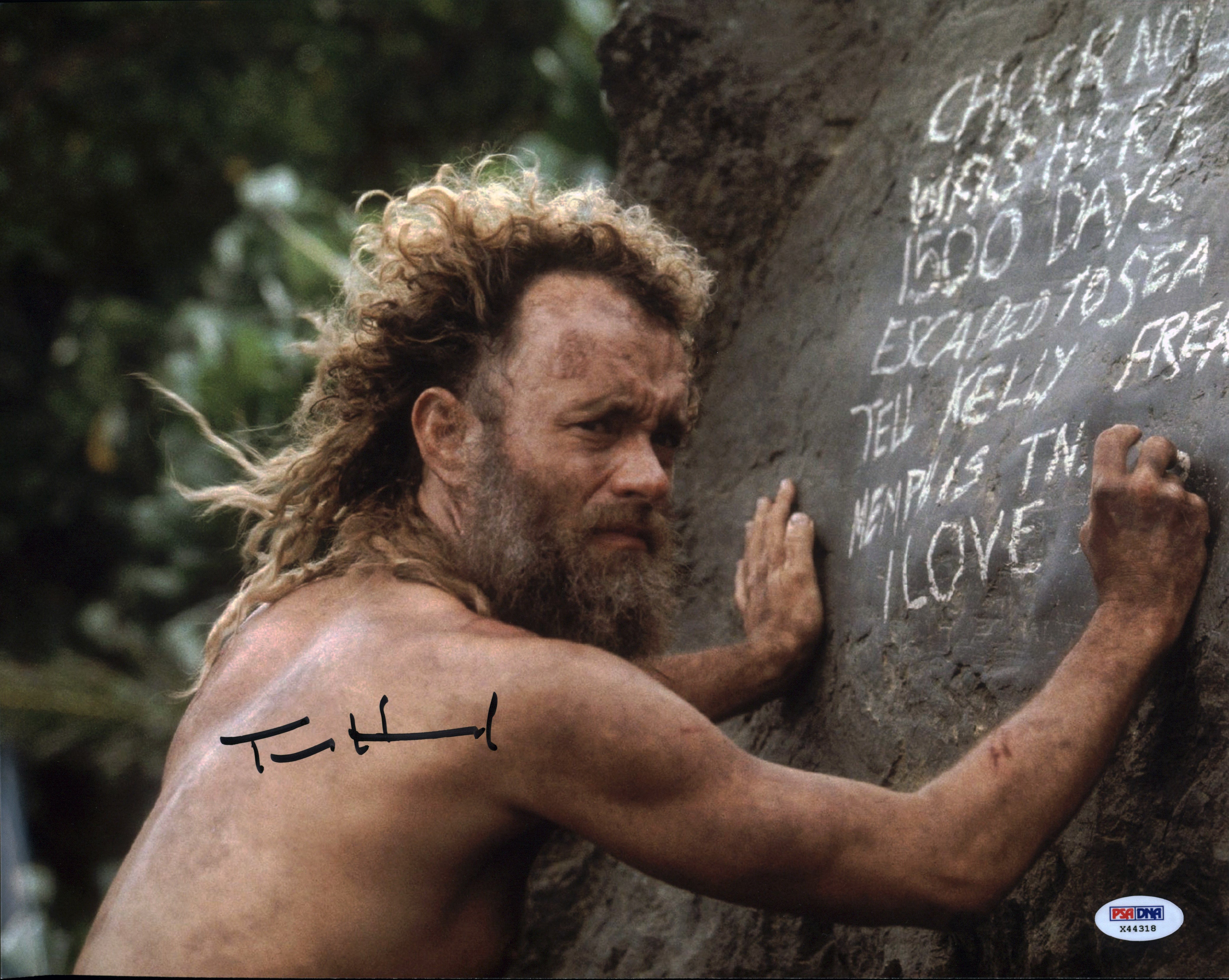 Tom Hanks Castaway Authentic Signed 11x14 Photo Autographed PSA/DNA #X44318