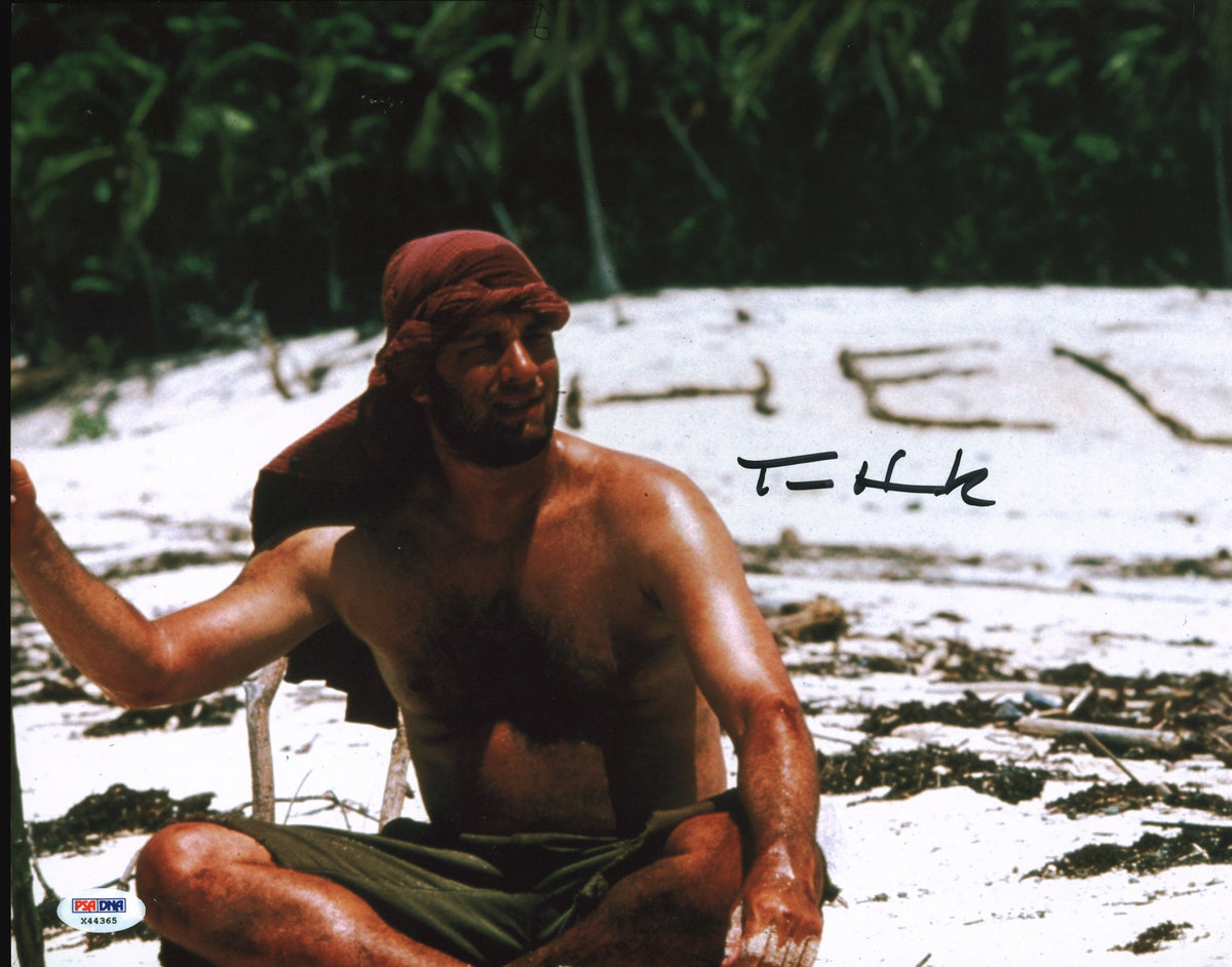 Tom Hanks Cast Away Authentic Signed 11x14 Photo Autographed PSA/DNA #X44365