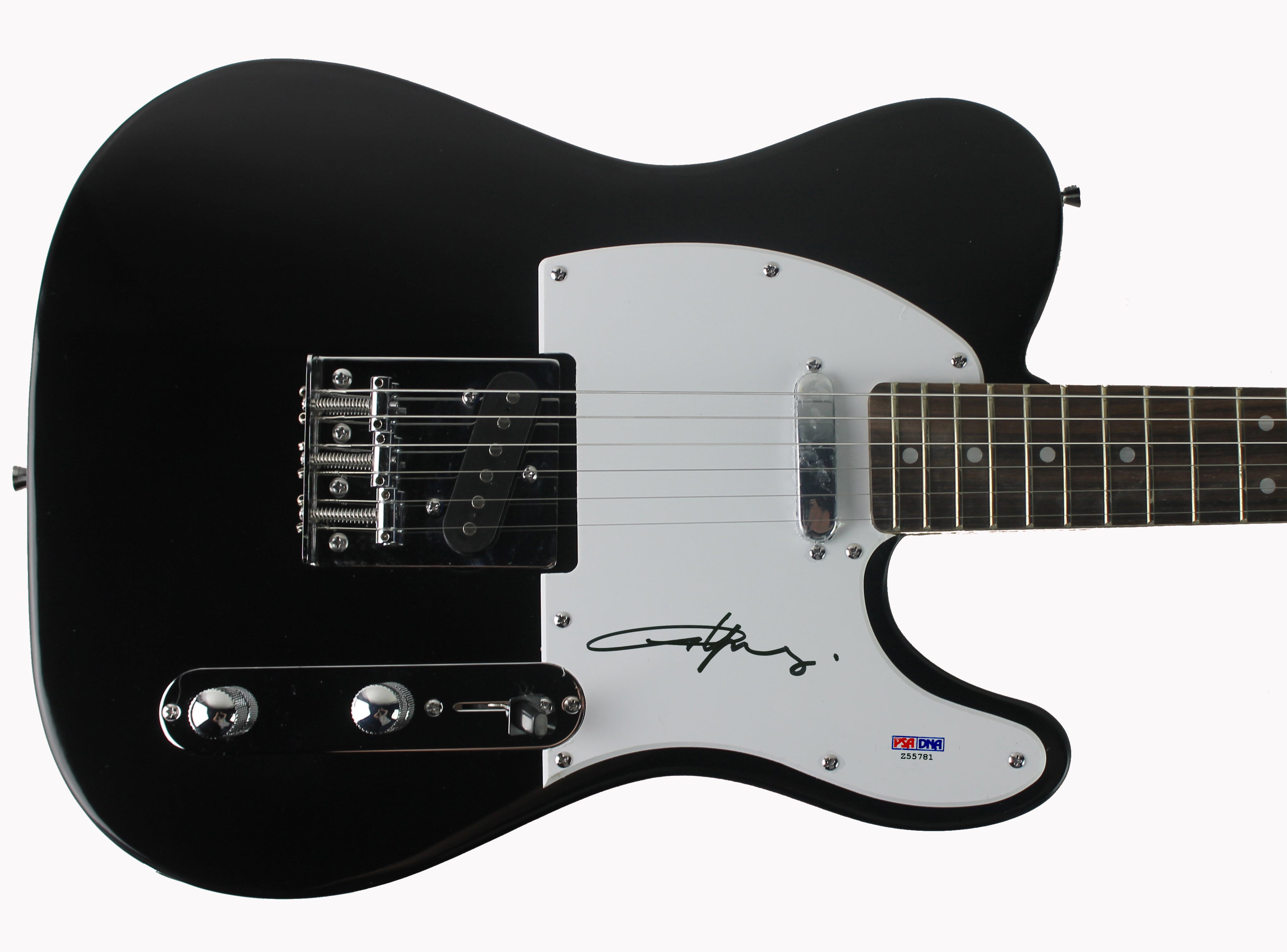 Angus Young AC/DC Authentic Signed Black Pro Electric Guitar PSA/DNA #Z55781