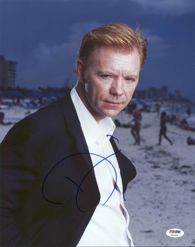 David Caruso CSI Miami Signed Authentic 11X14 Photo Autographed PSA/DNA #Y84021