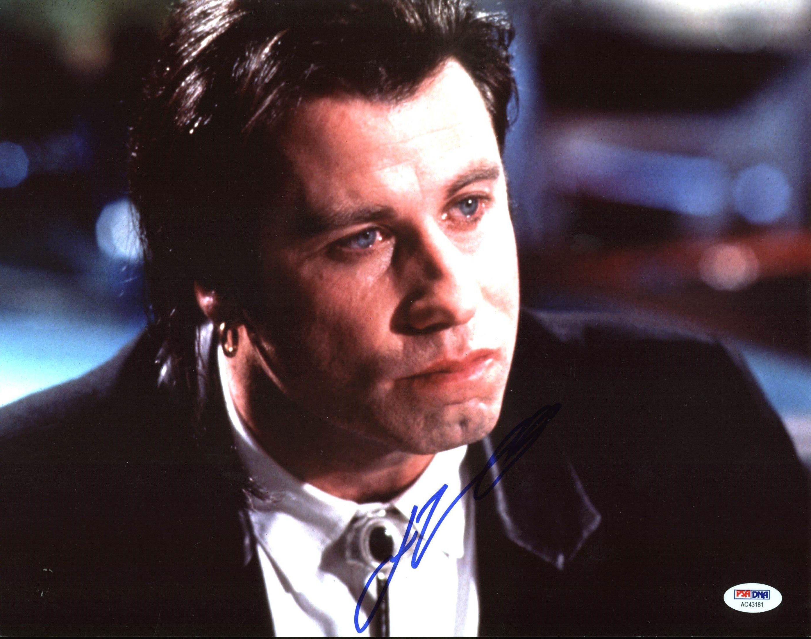 John Travolta Pulp Fiction Authentic Signed 11X14 Photo PSA/DNA #AC43181