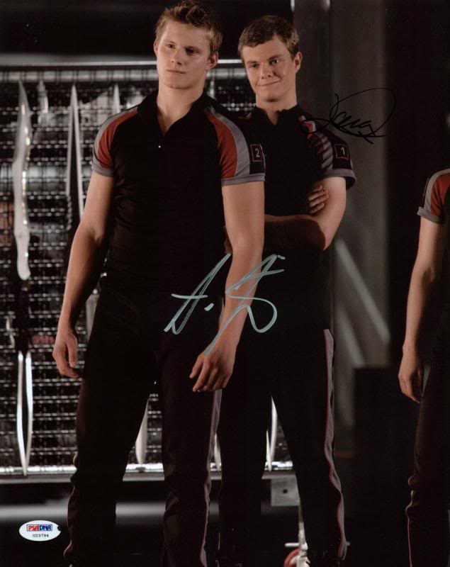 Alexander Ludwig & Jack Quaid Hunger Games Signed 11X14 Photo PSA/DNA #U23794