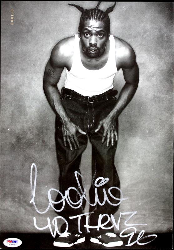 Coolio Authentic Signed 9.5X13.5 Magazine Page Photo PSA/DNA #J00012